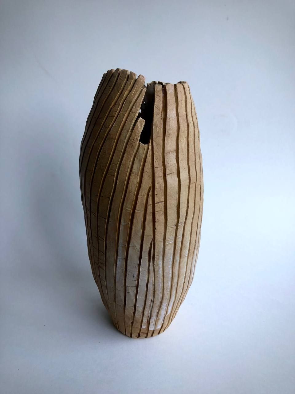 Жанна Сидакова (Скульптура - 
                  14 x 26 см) Ваза "Стойкость"