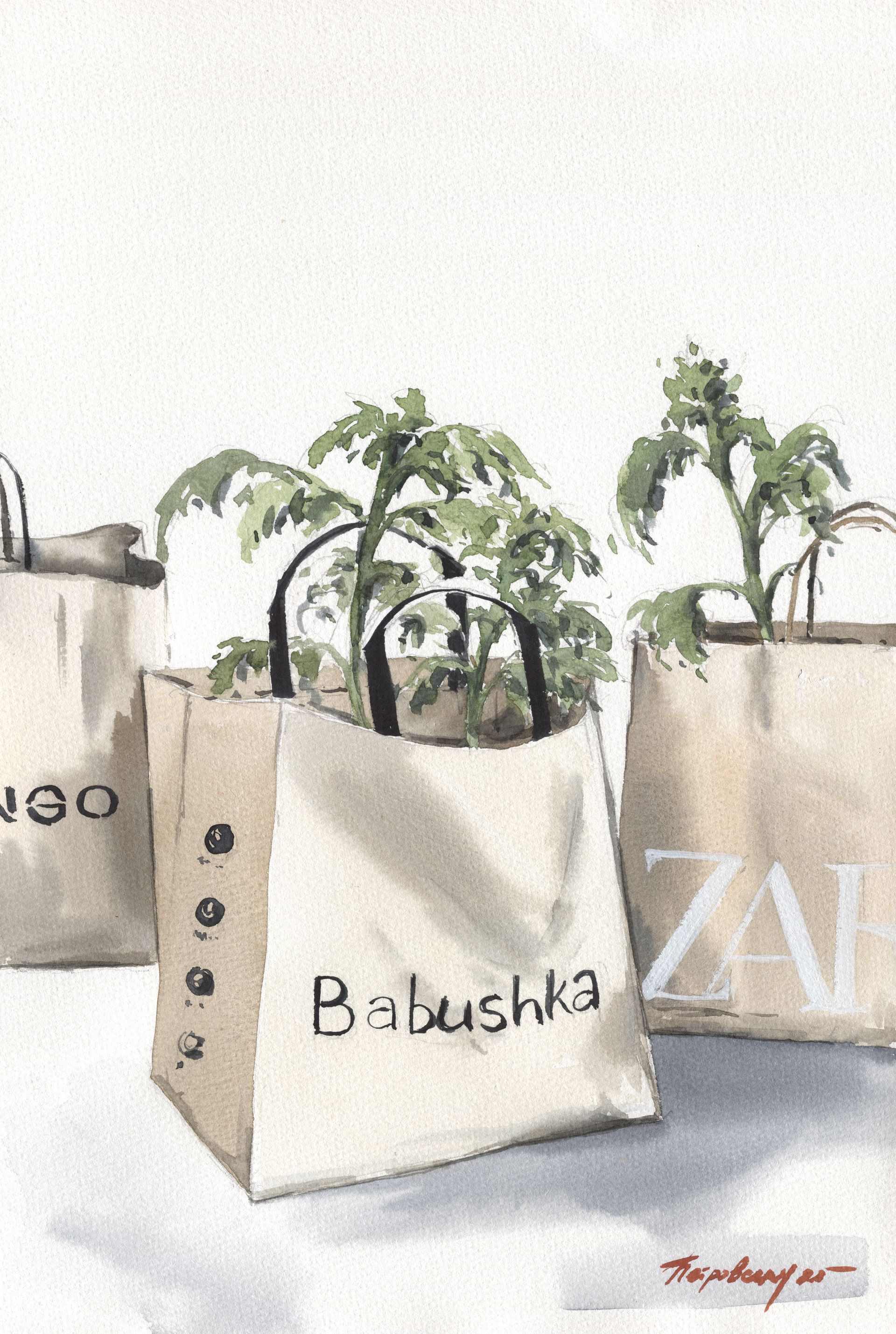 Ирина Петровская (Авторская графика - 
                  26 x 37.5 см) Ребрендинг