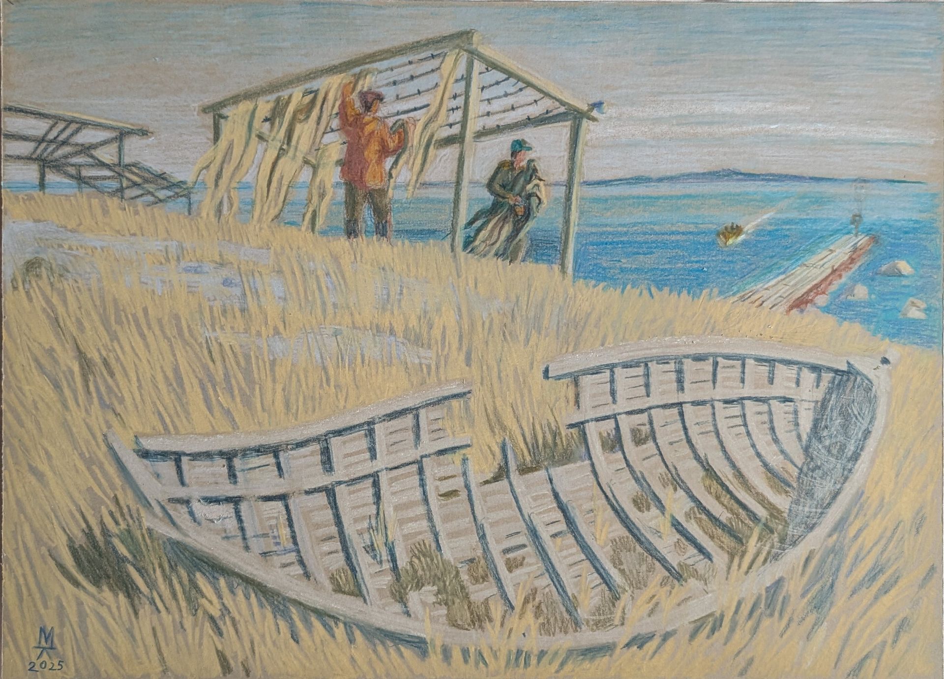 Екатерина Маланьина (Авторская графика - 
                  35 x 25 см) Сон карабаса