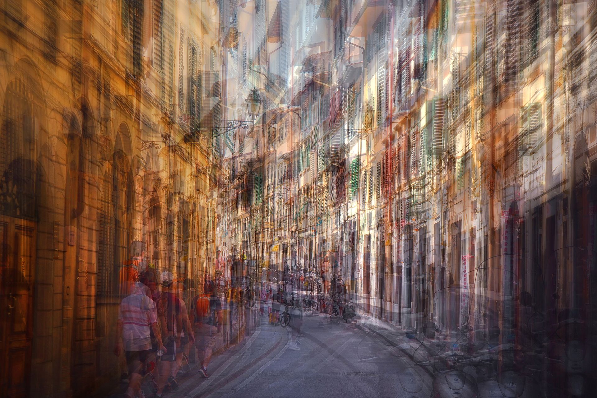 Сергей Щербаков (Фотография - 
                  90 x 60 см) Флорентийская улочка
