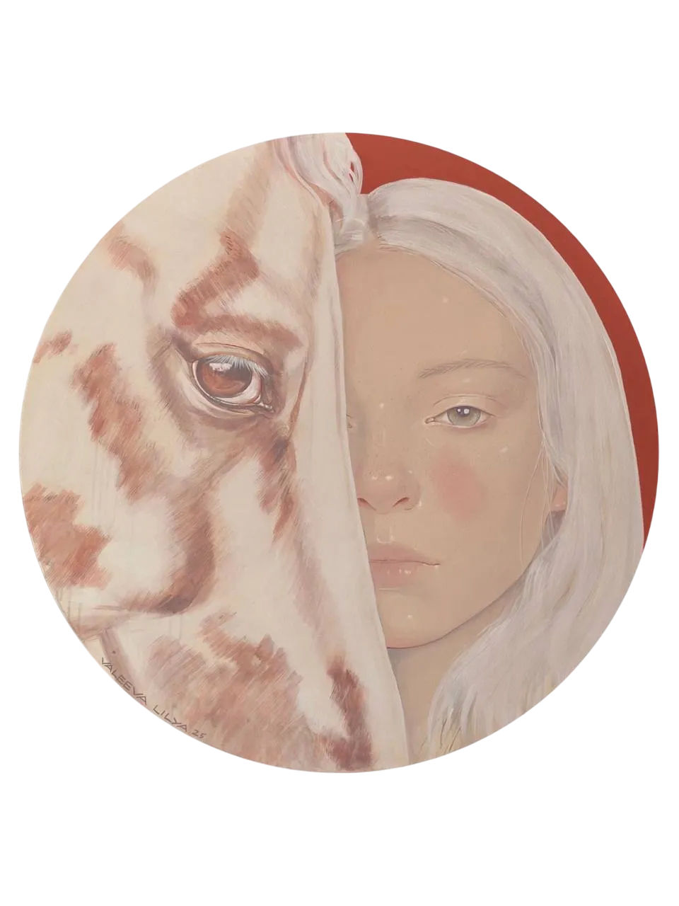 Лилия Валеева (Картина, живопись - 
                  100 x 100 см) Верность