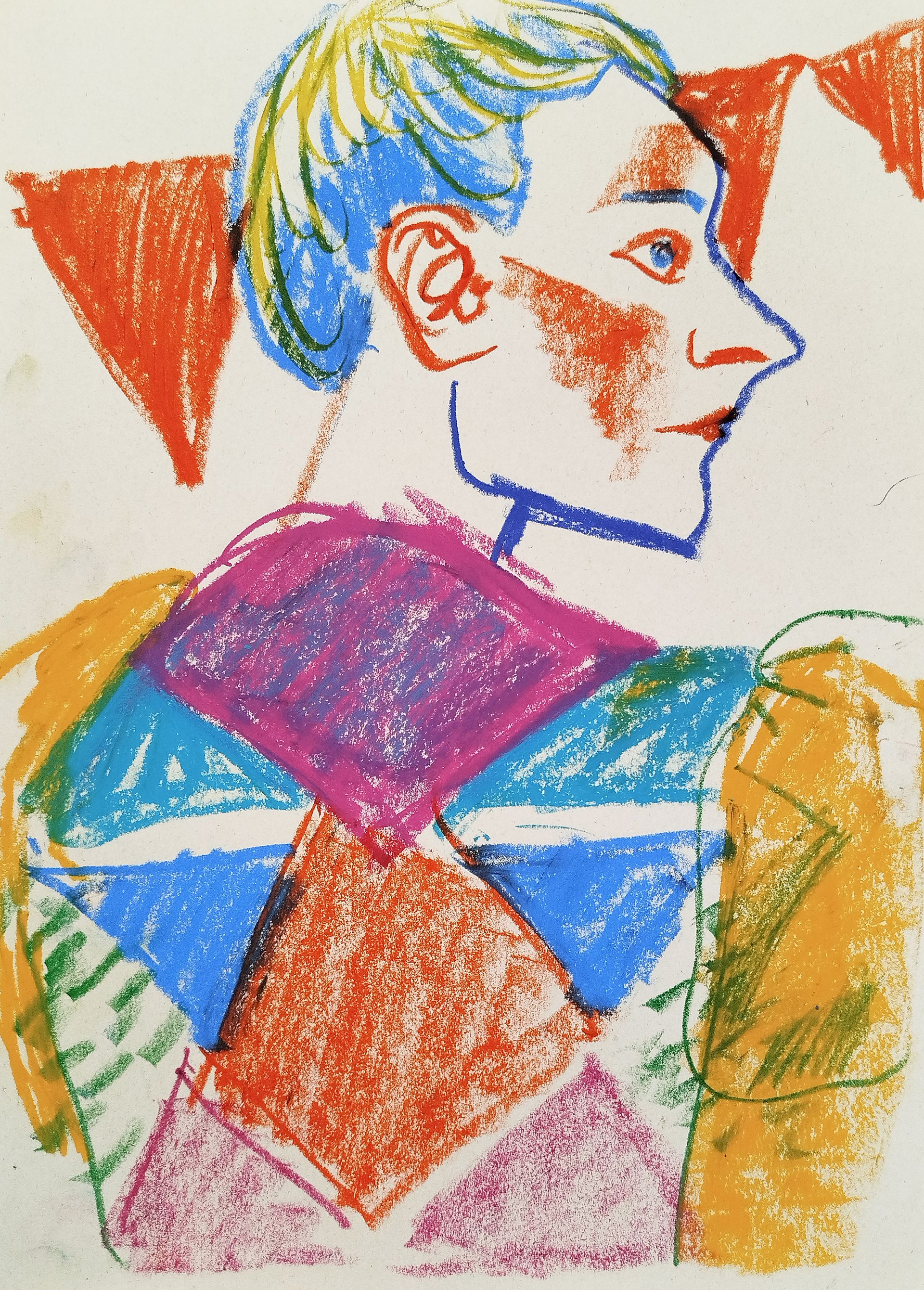 Евгения Крутова (Авторская графика - 
                  21 x 29.7 см) Коломбина