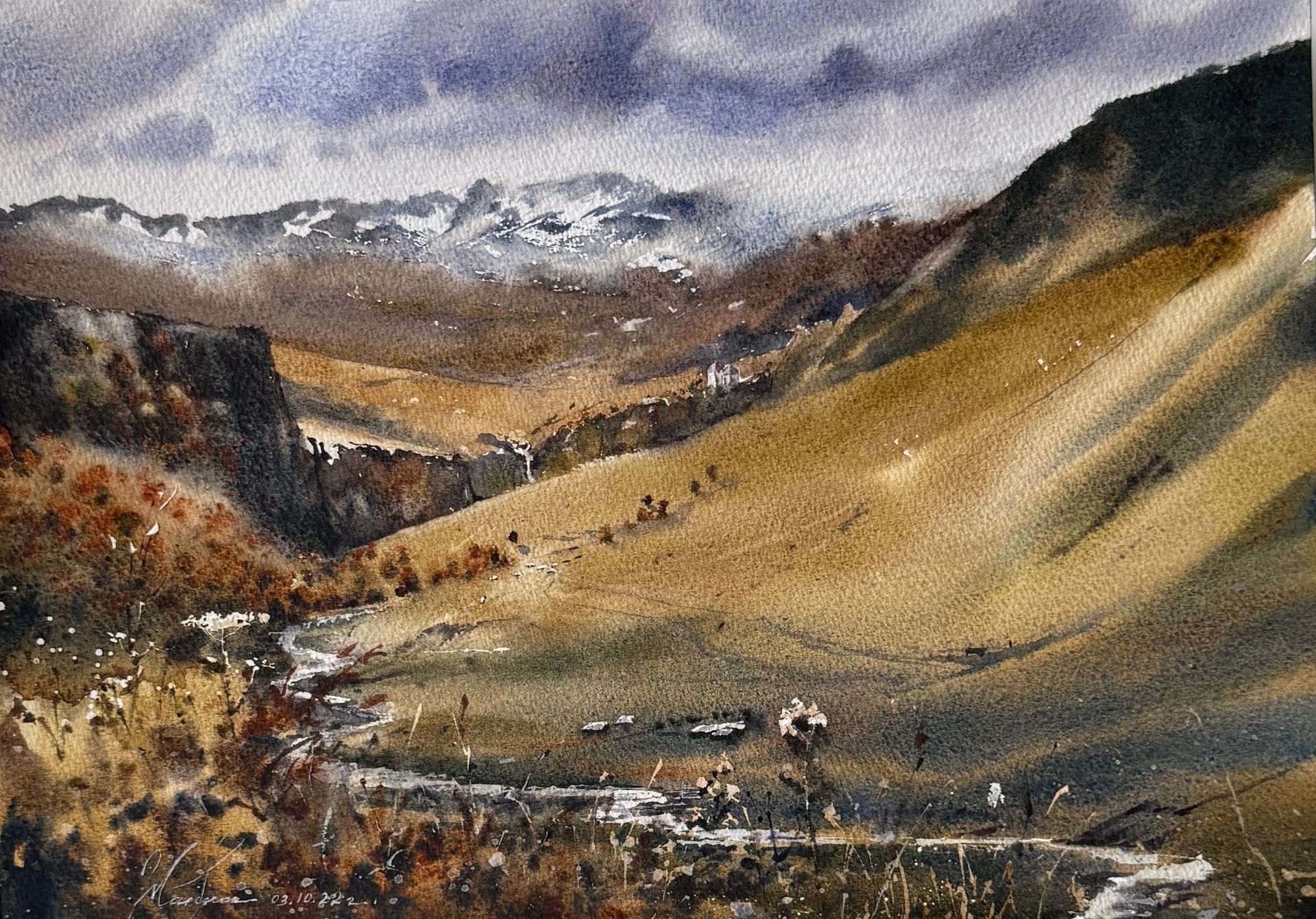 Жанна Губина (Авторская графика - 
                  36 x 26 см) Джилы-Су