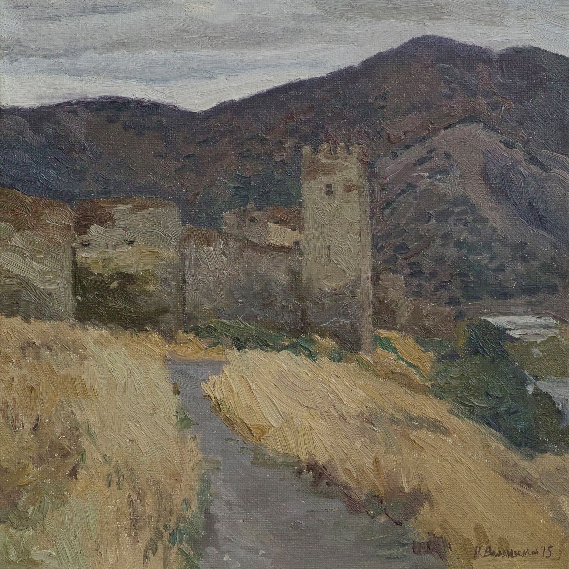 Николай Водолазский (Картина, живопись - 
                  30 x 30 см) Судак. Вечер