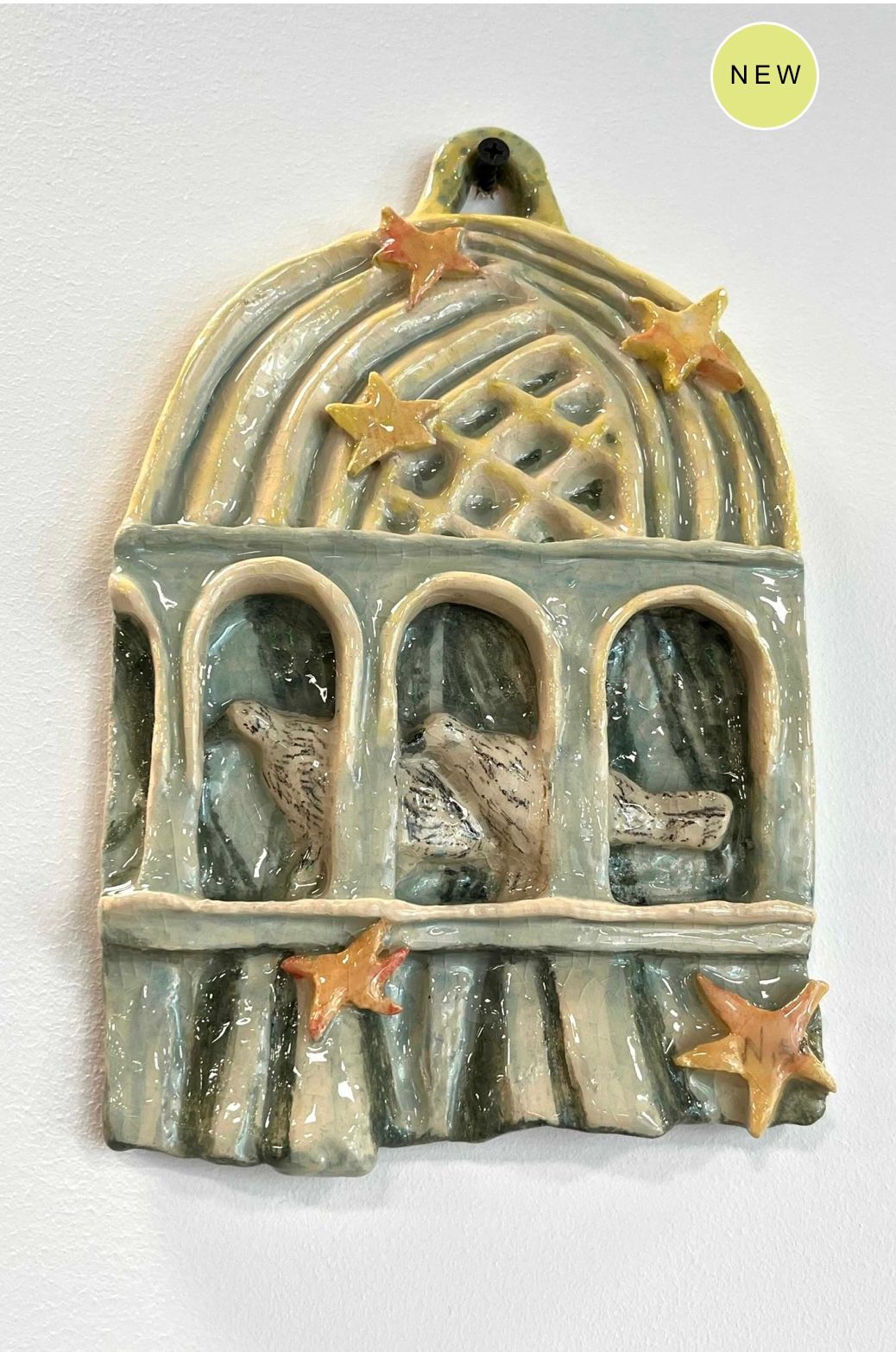 Нисо Атаханова (Объект - 
                  16.5 x 25.5 см) Замок со звездами