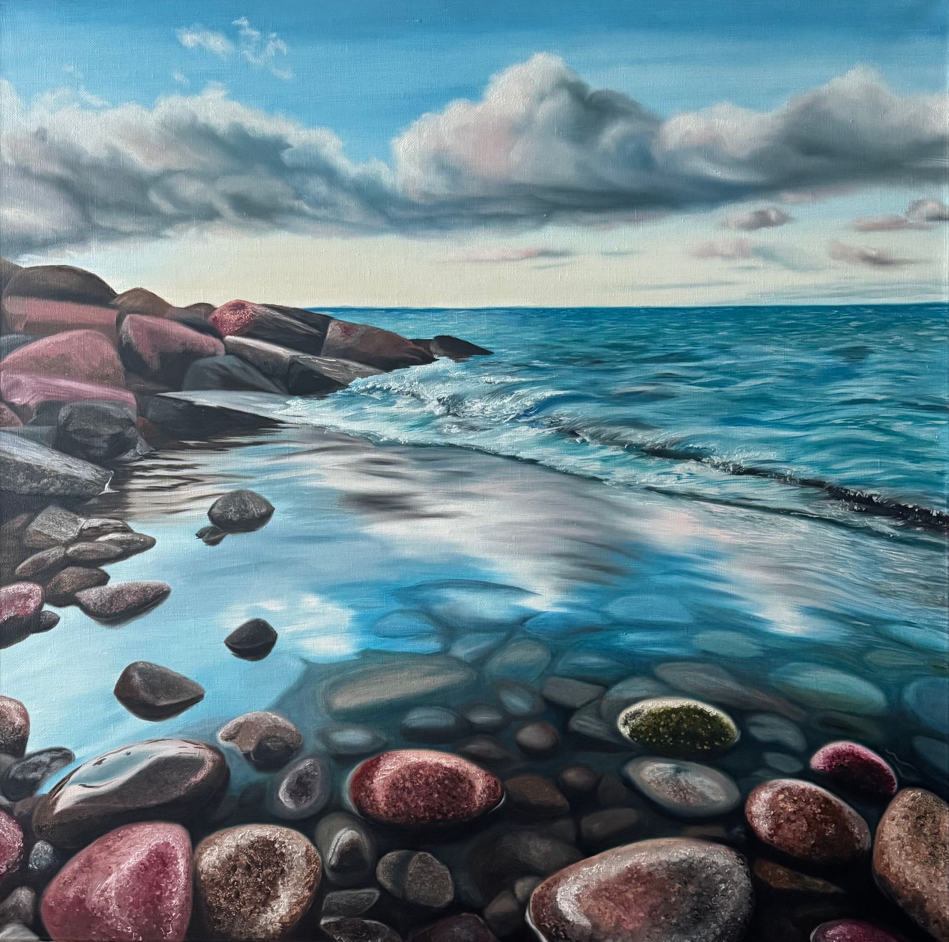 Наталья Наумова (Картина, живопись - 
                  100 x 100 см) Равновесие