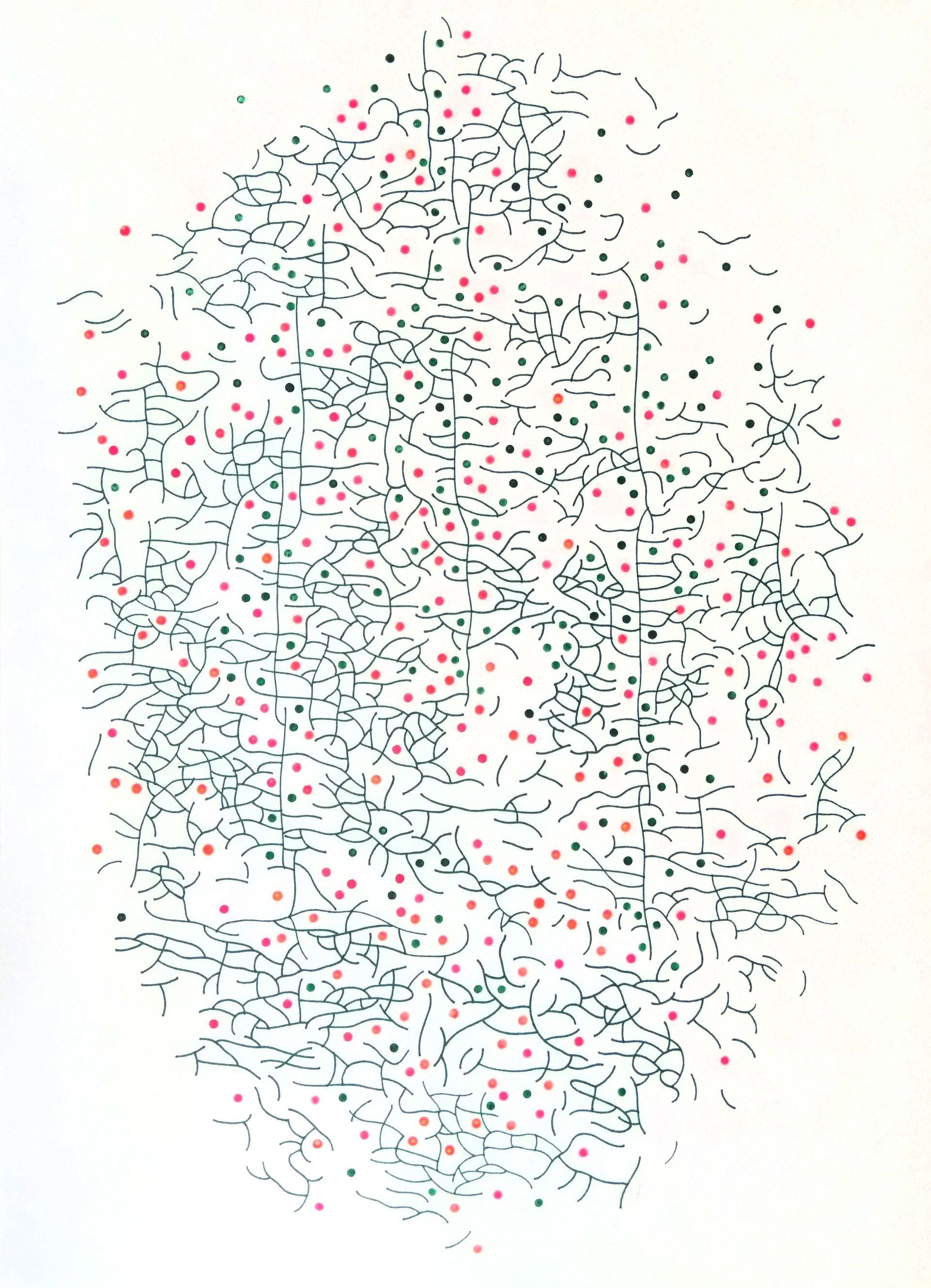 Анастасия Левина (Авторская графика - 
                  61 x 86 см) Без названия