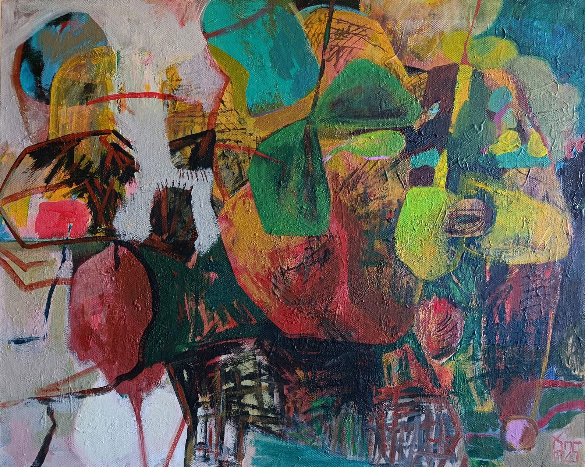 Наталья Хохонова (Картина, живопись - 
                  100 x 80 см) Just Now