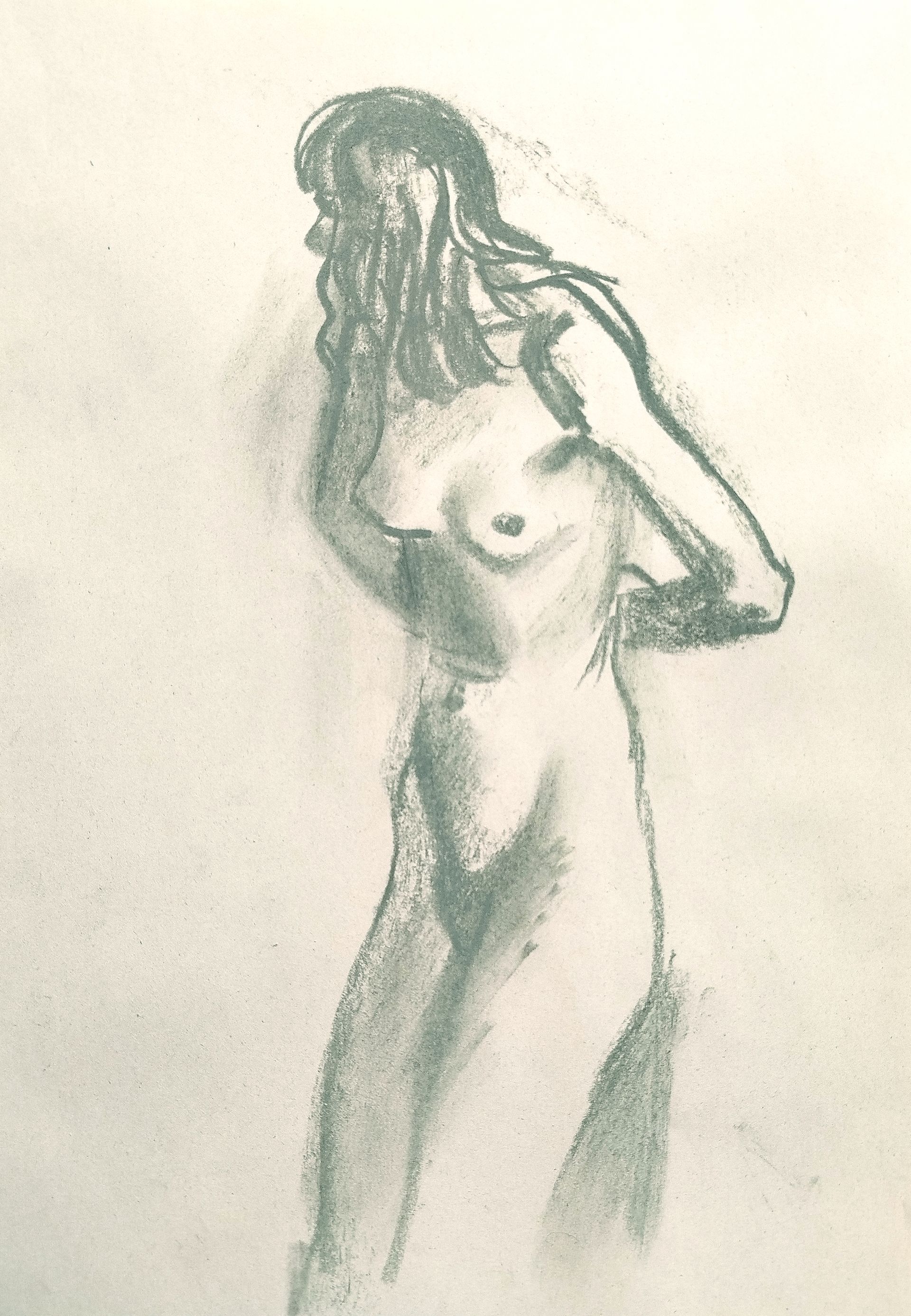 Евгения Крутова (Авторская графика - 
                  21 x 29.7 см) Обнаженная