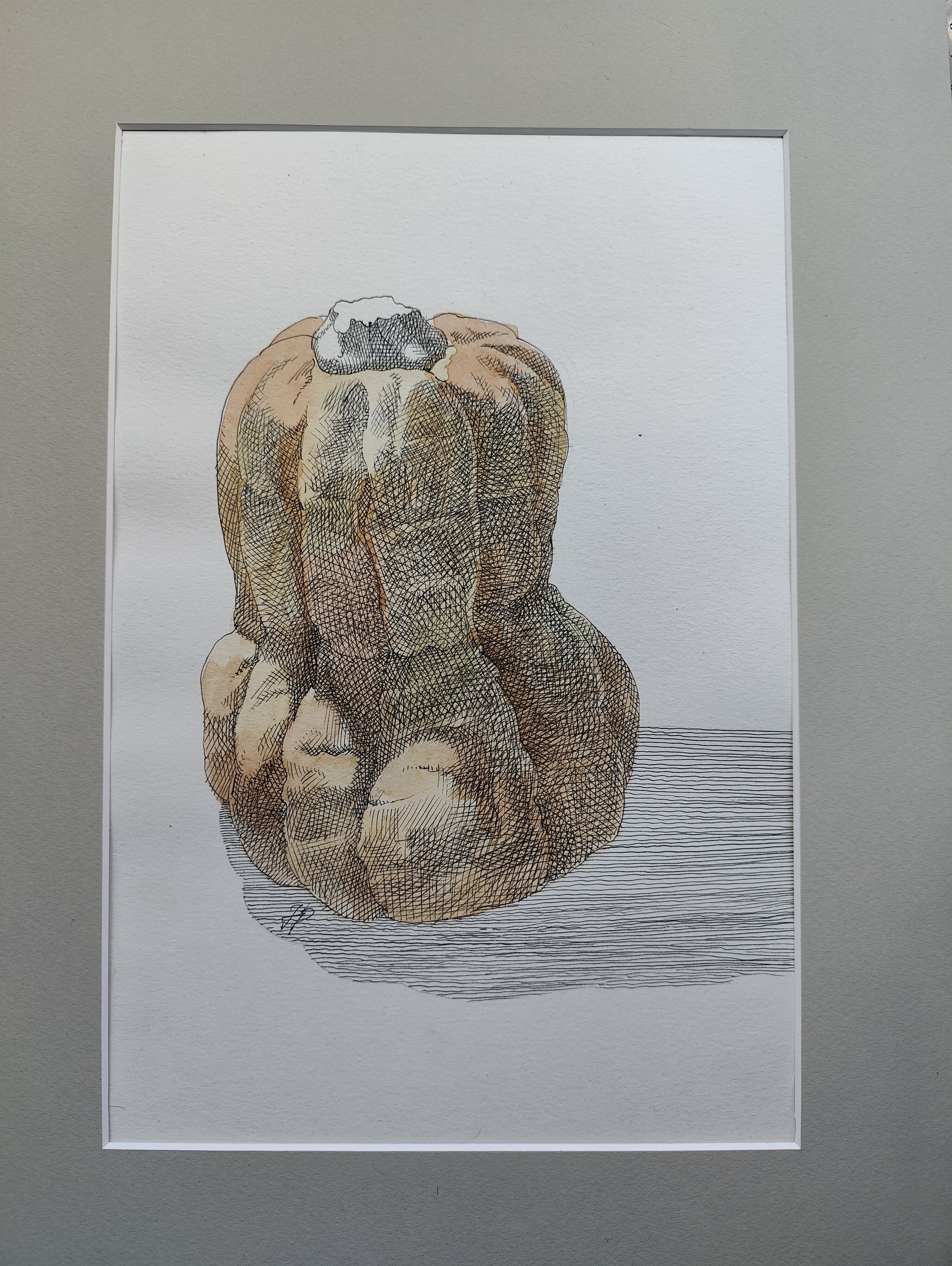 Наталия Рокотова (Авторская графика - 
                  30 x 40 см) Тыква. Осень