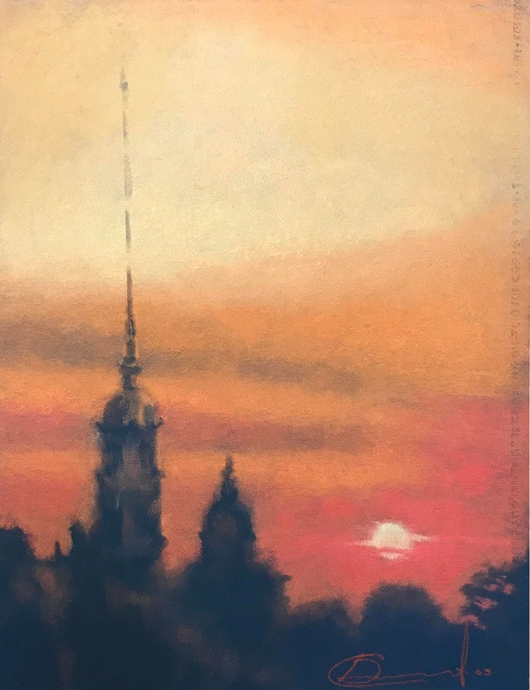 Станислав Банкасов (Авторская графика - 
                  50 x 70 см) Ожидание. Expectation