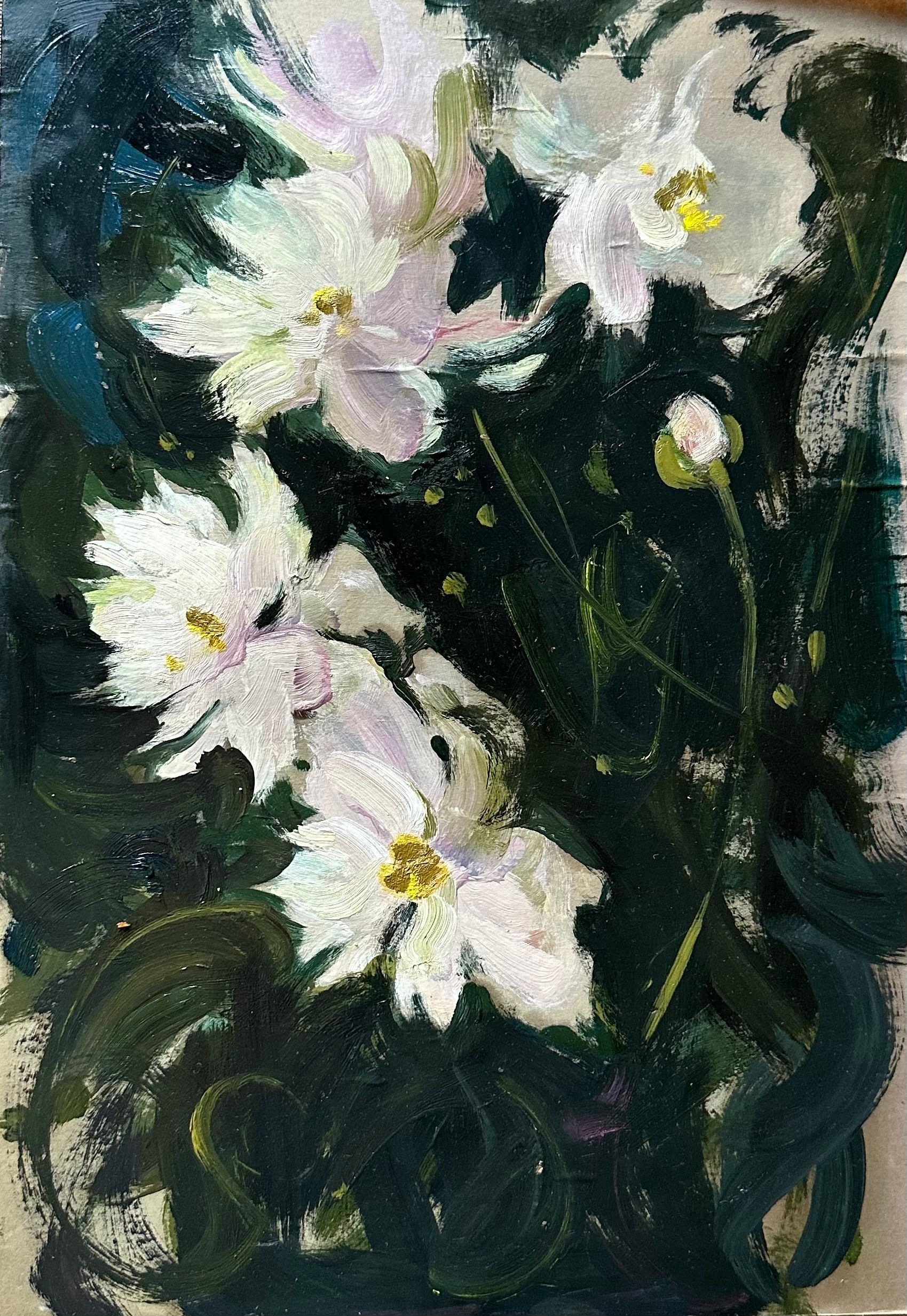 Алина Буглеева (Авторская графика - 
                  29 x 42 см) Белые пионы