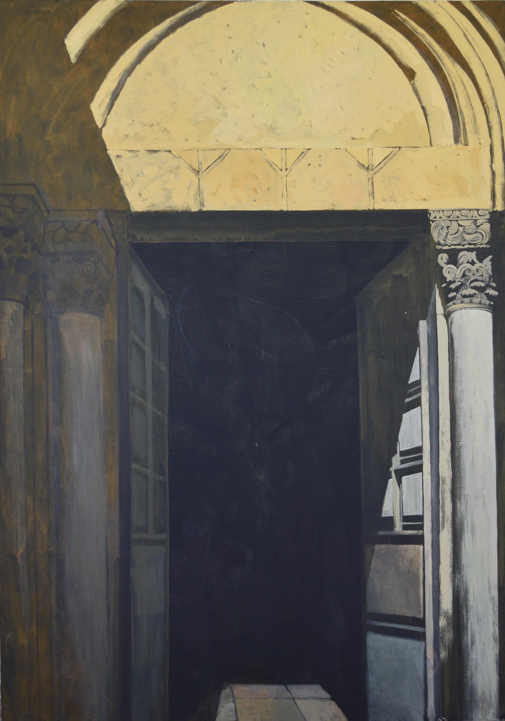 Николай Пак (Картина, живопись - 
                  140 x 200 см) Вход в Храм Господень