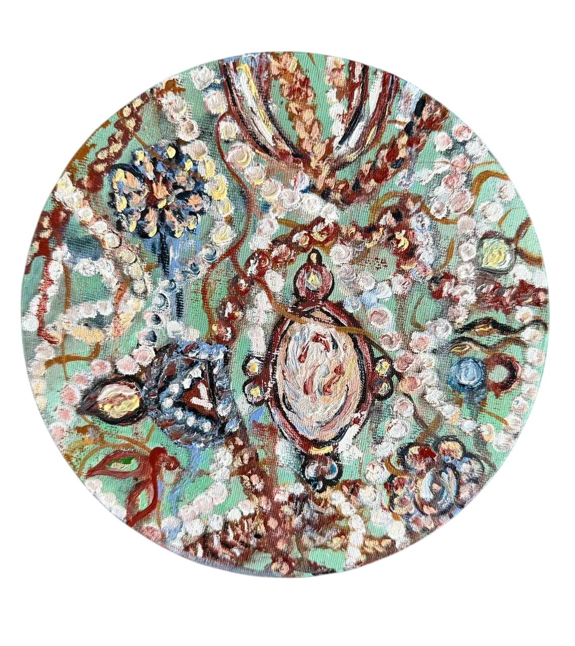 Белла Новинькова (Картина, живопись - 
                  20 x 20 см) Твои признания в любви