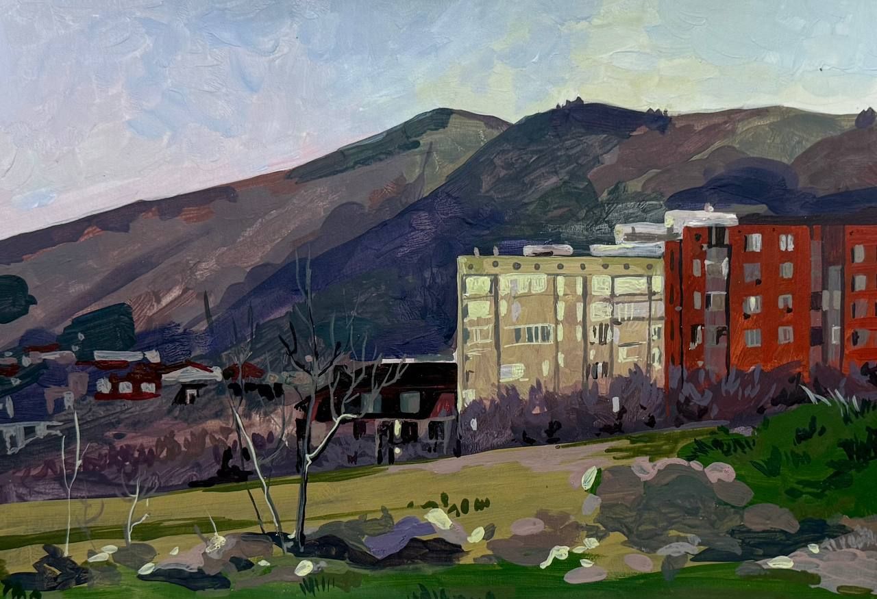 Алена Сокольникова (Авторская графика - 
                  40 x 27 см) Геленджик