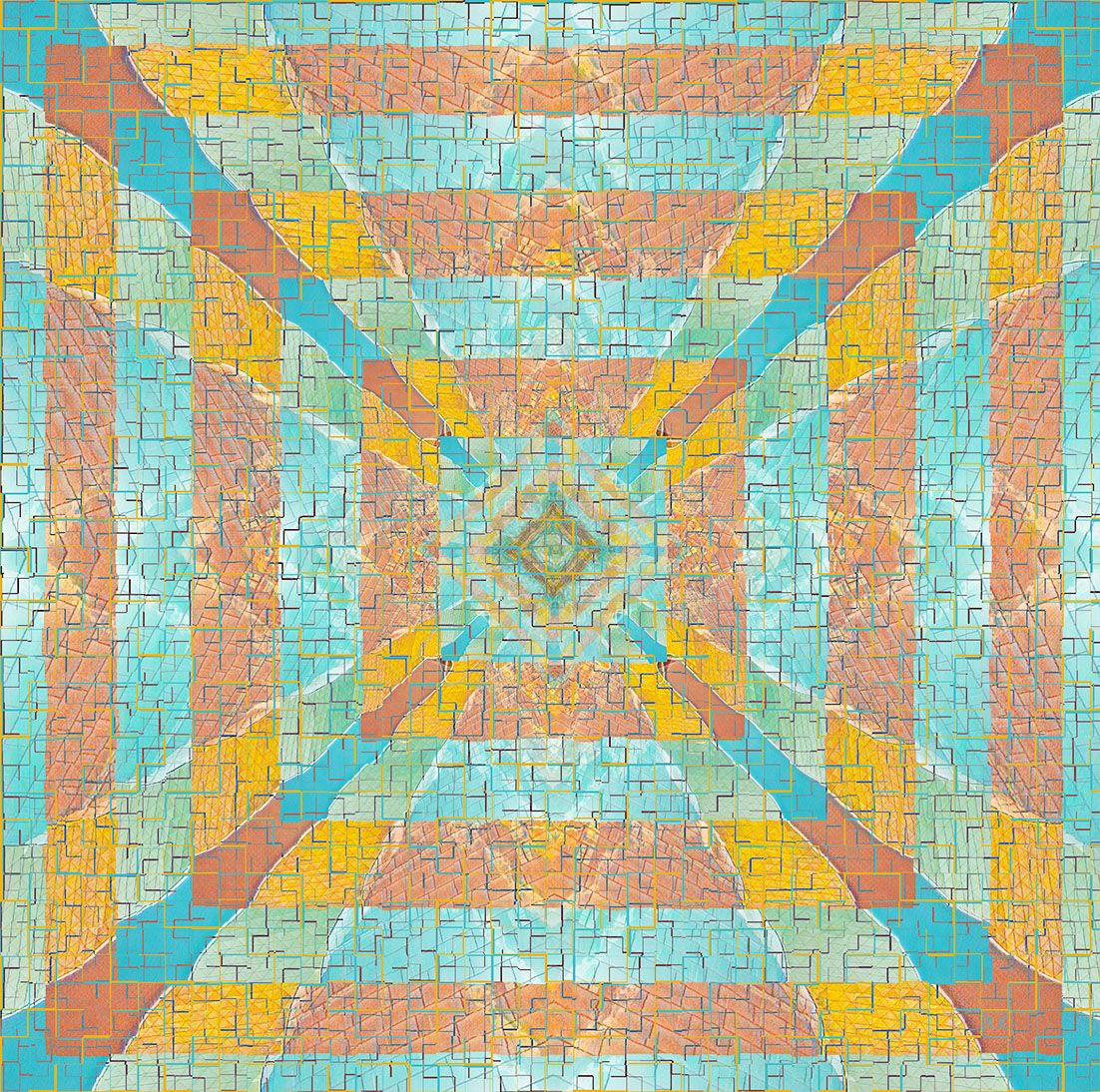 Лариса Корж (Графика цифровая (принты) - 
                  30 x 30 см) Графические иллюзии - 5
