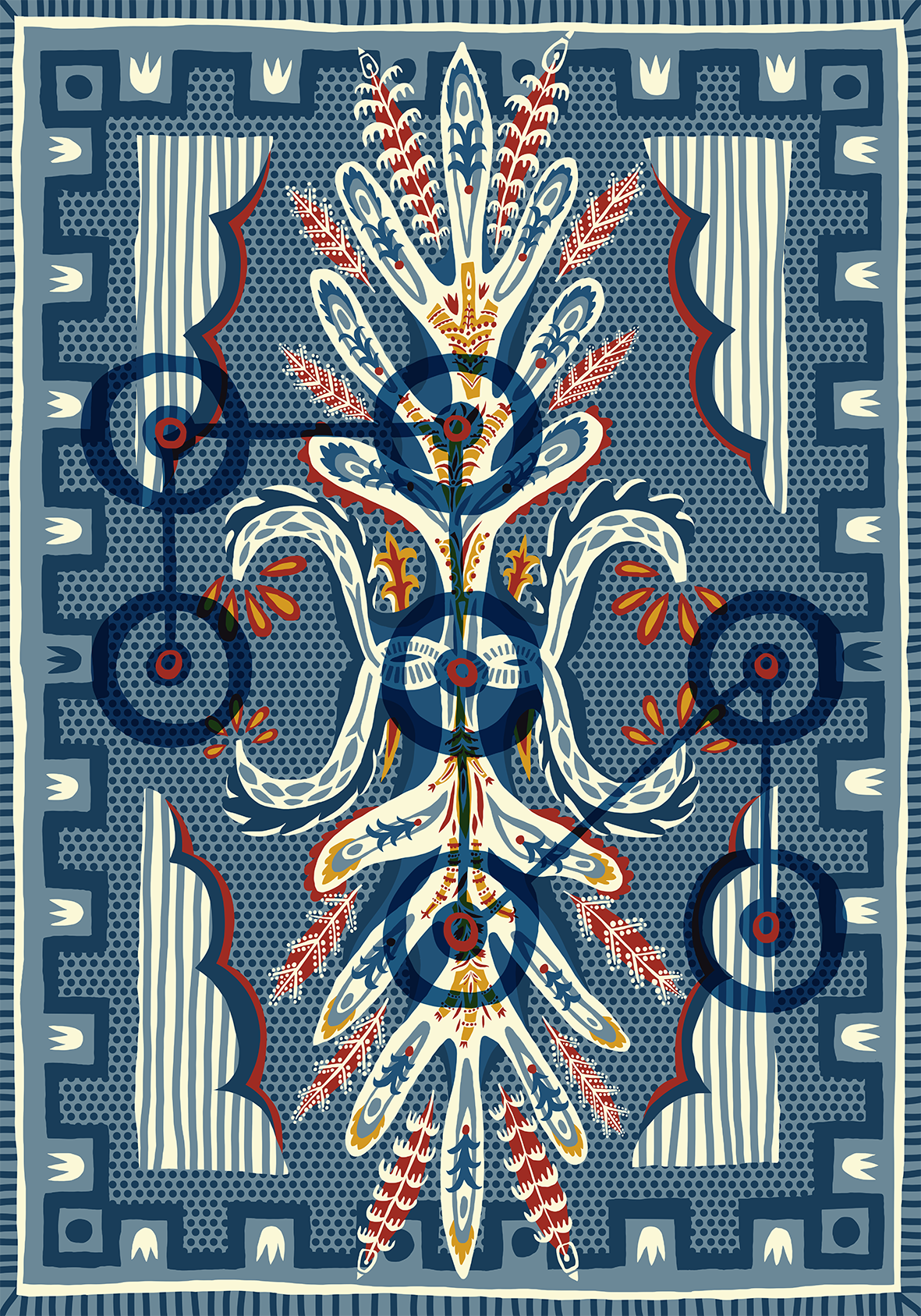 Лена Романовская (Графика цифровая (принты) - 
                  50 x 70 см) Ковер #3