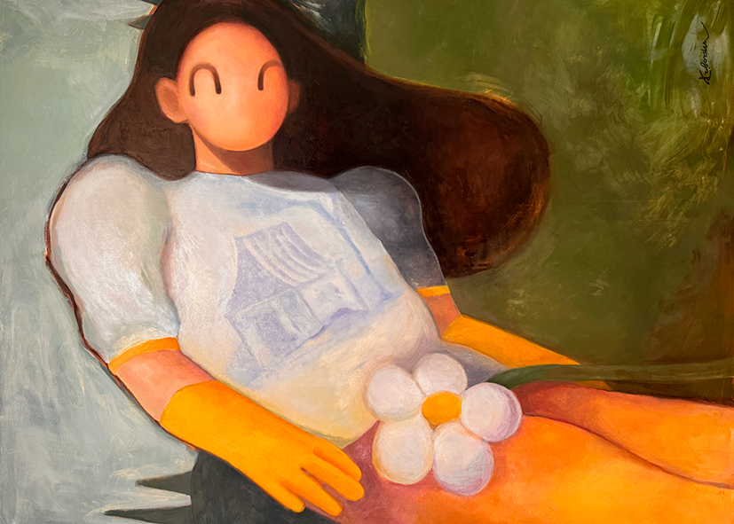 Екатерина Борщ (Графика печатная - 
                  70 x 50 см) Сад