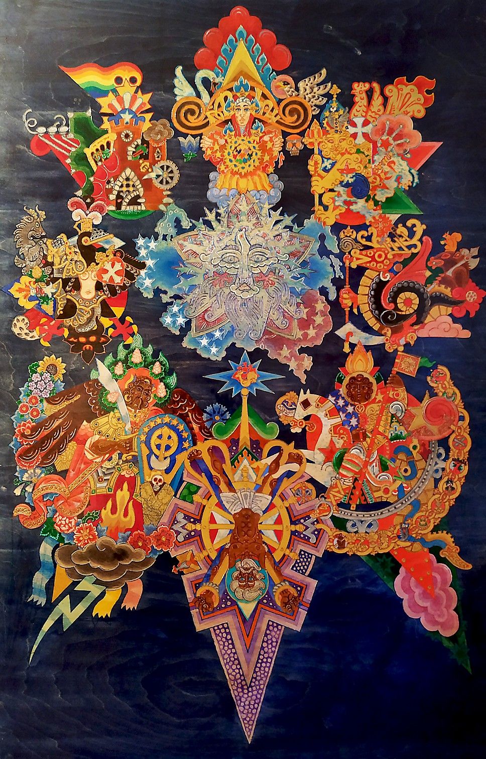 Павел Ольхович (Картина, живопись - 
                  100 x 150 см) Вспышка Сверхновой — I