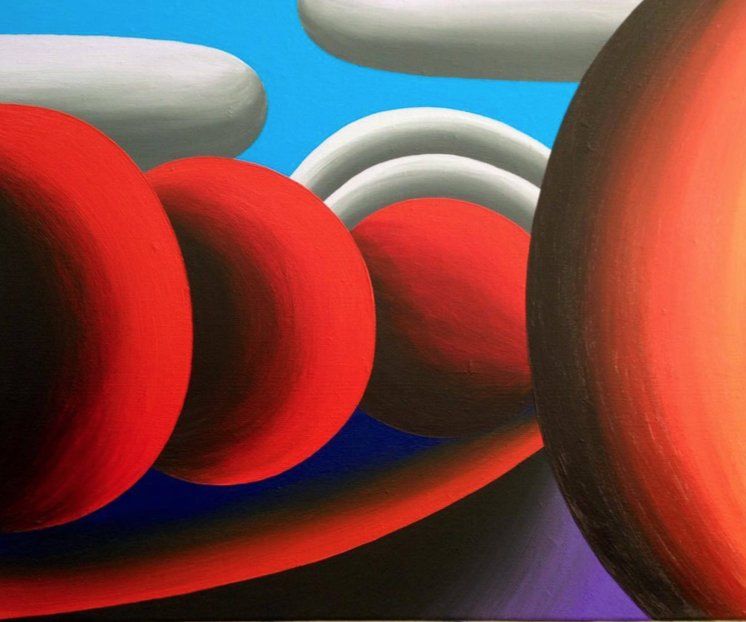 Олег Хвостов (Картина, живопись - 
                  80 x 60 см) Осень