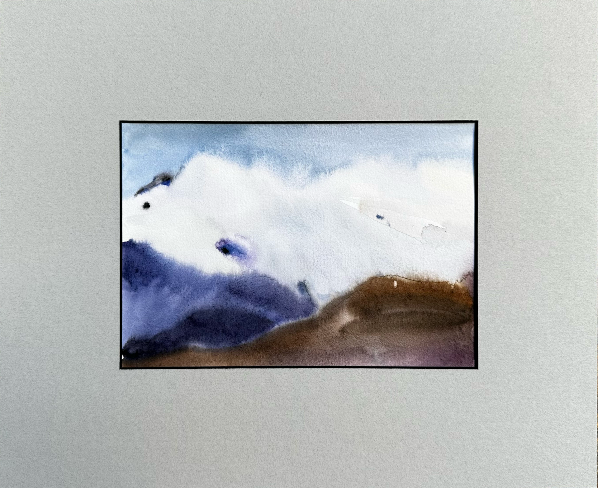 Алина Буглеева (Авторская графика - 
                  34 x 28 см) Горный пейзаж