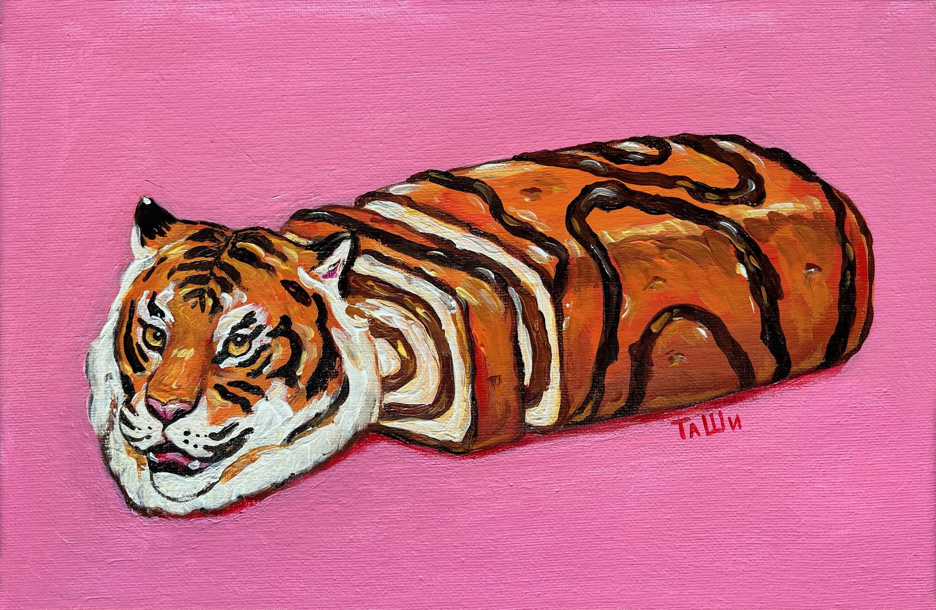 Таня Ши (Картина, живопись - 
                  30 x 20 см) Бисквит