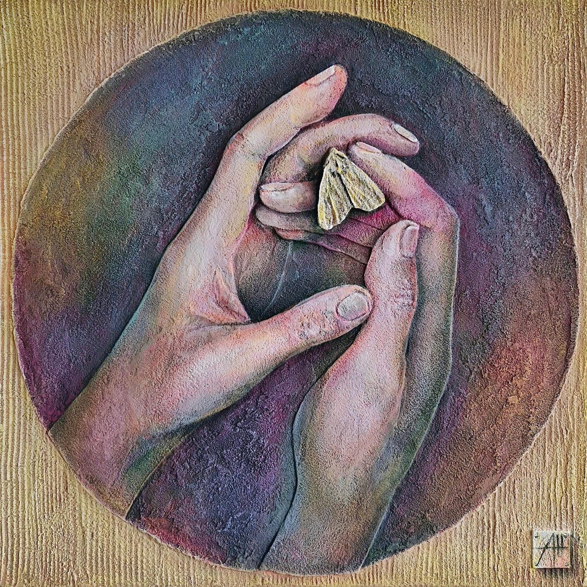 Анна Шуваева (Картина, живопись - 
                  30 x 30 см) Тянусь к свету