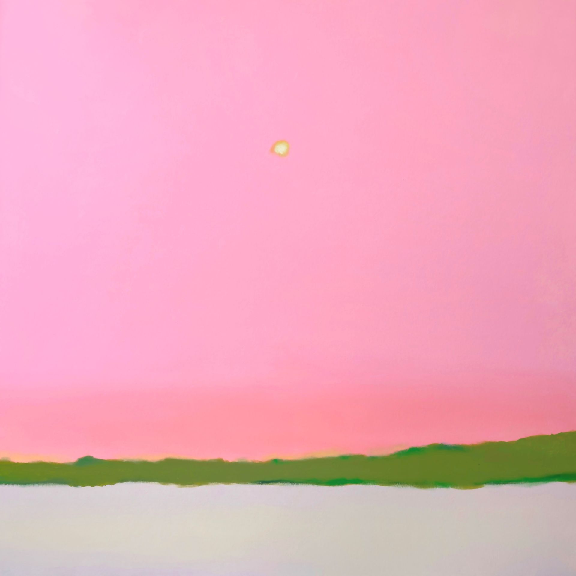 Анна Ганина (Картина, живопись - 
                  100 x 100 см) Sunset meditation