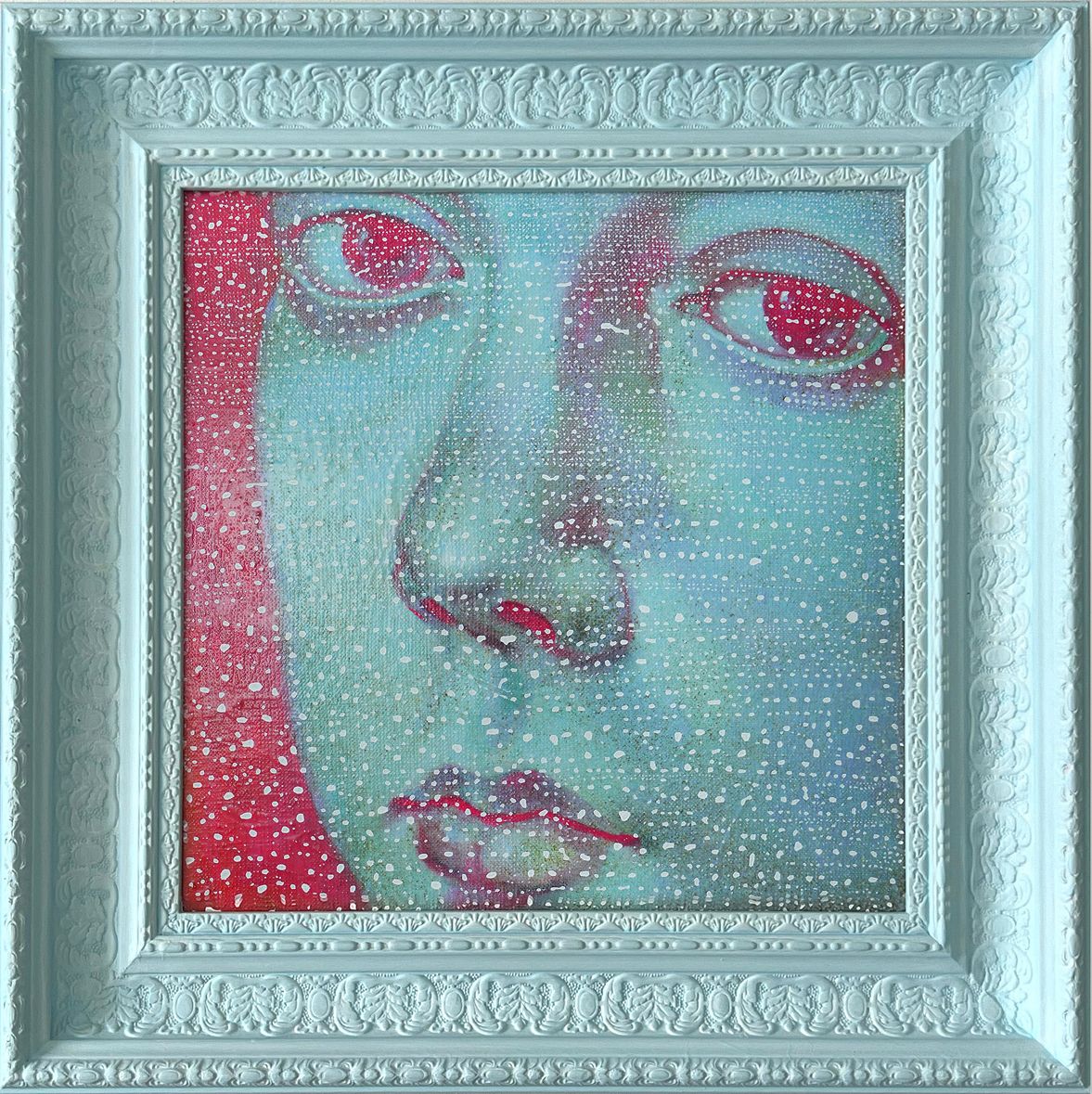 Ольга Рикун (Картина, живопись - 
                  43 x 43 см) Drops. Оммаж Пинтуриккио