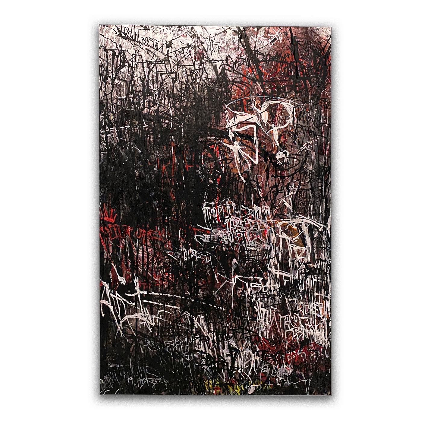 Илья Атом (Картина, живопись - 
                  40 x 80 см) Мысли-мысли