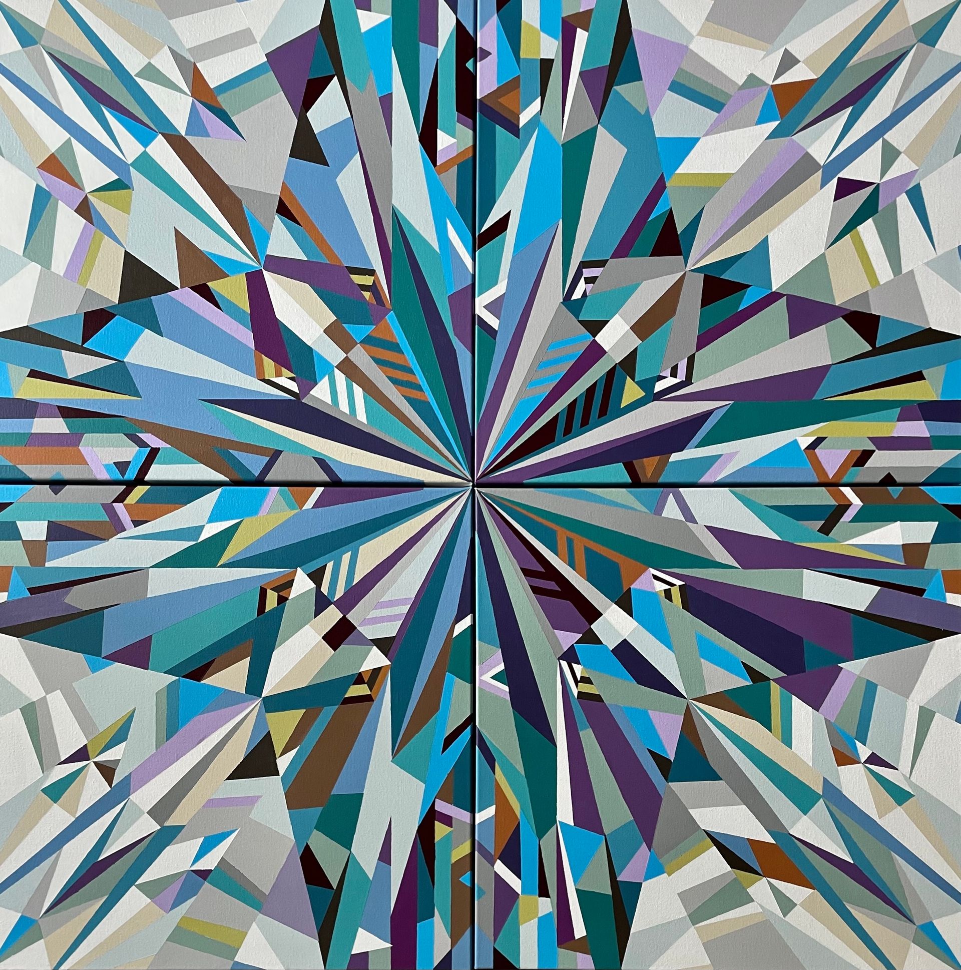 Марина Астахова (Картина, живопись - 
                  120 x 120 см) Crystal Amethyst