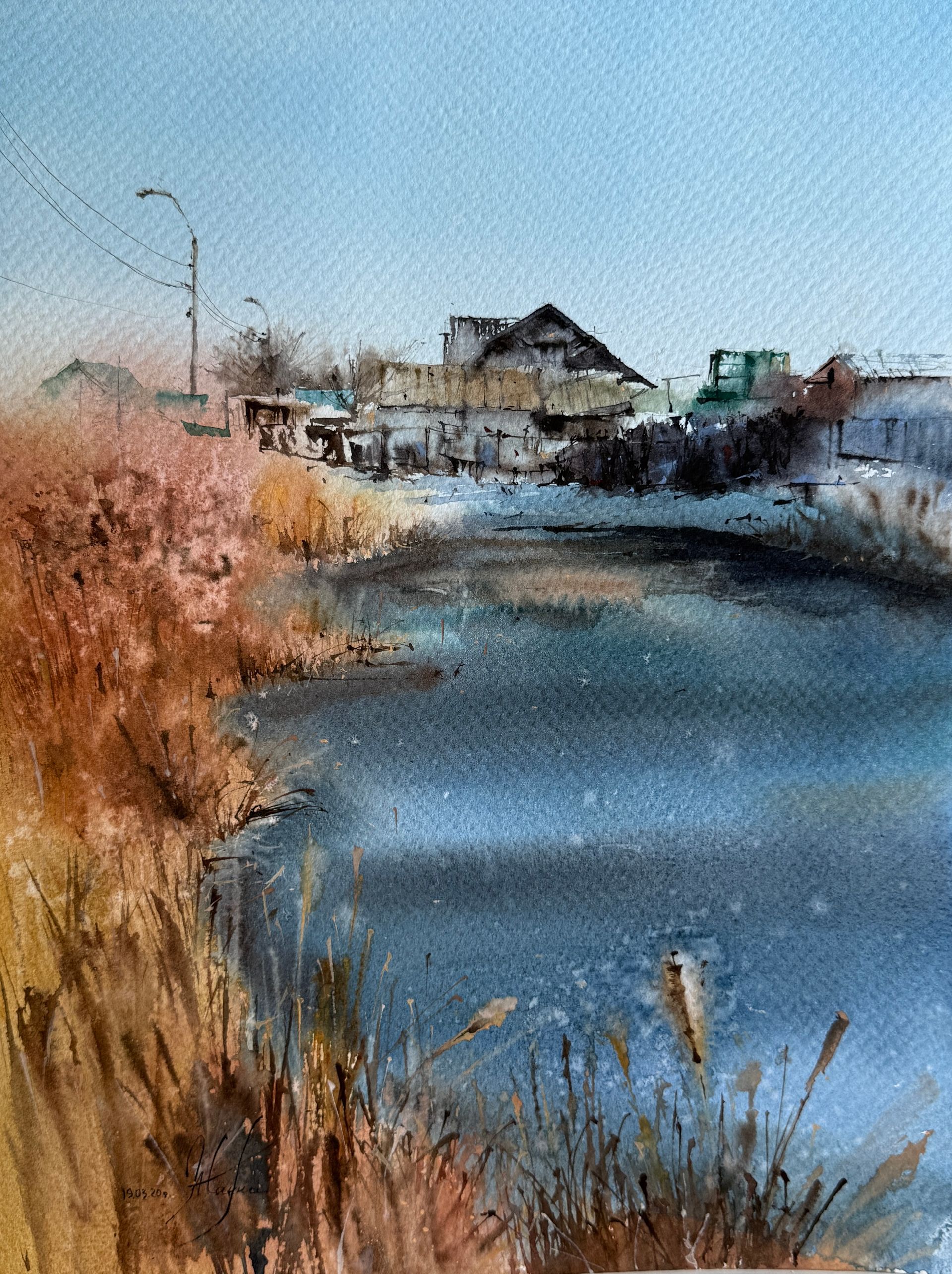 Жанна Губина (Авторская графика - 
                  30 x 40 см) Забытый уголок