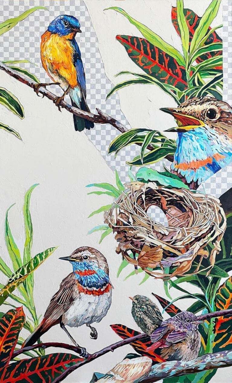 Радик Мусин (Картина, живопись - 
                  90 x 130 см) Nightingales