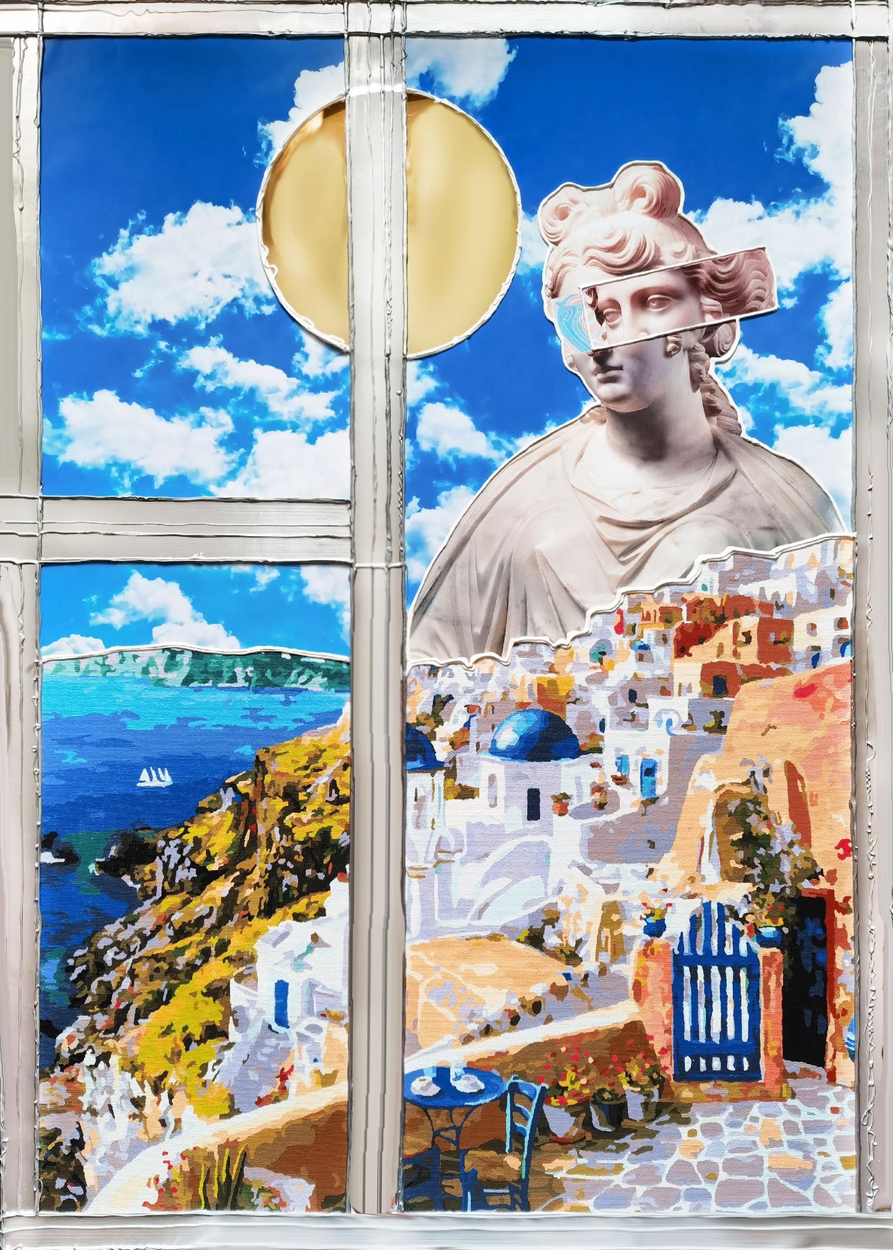 Ирина БАСТ (Картина, живопись - 
                  50 x 70 см) Утро на Санторини