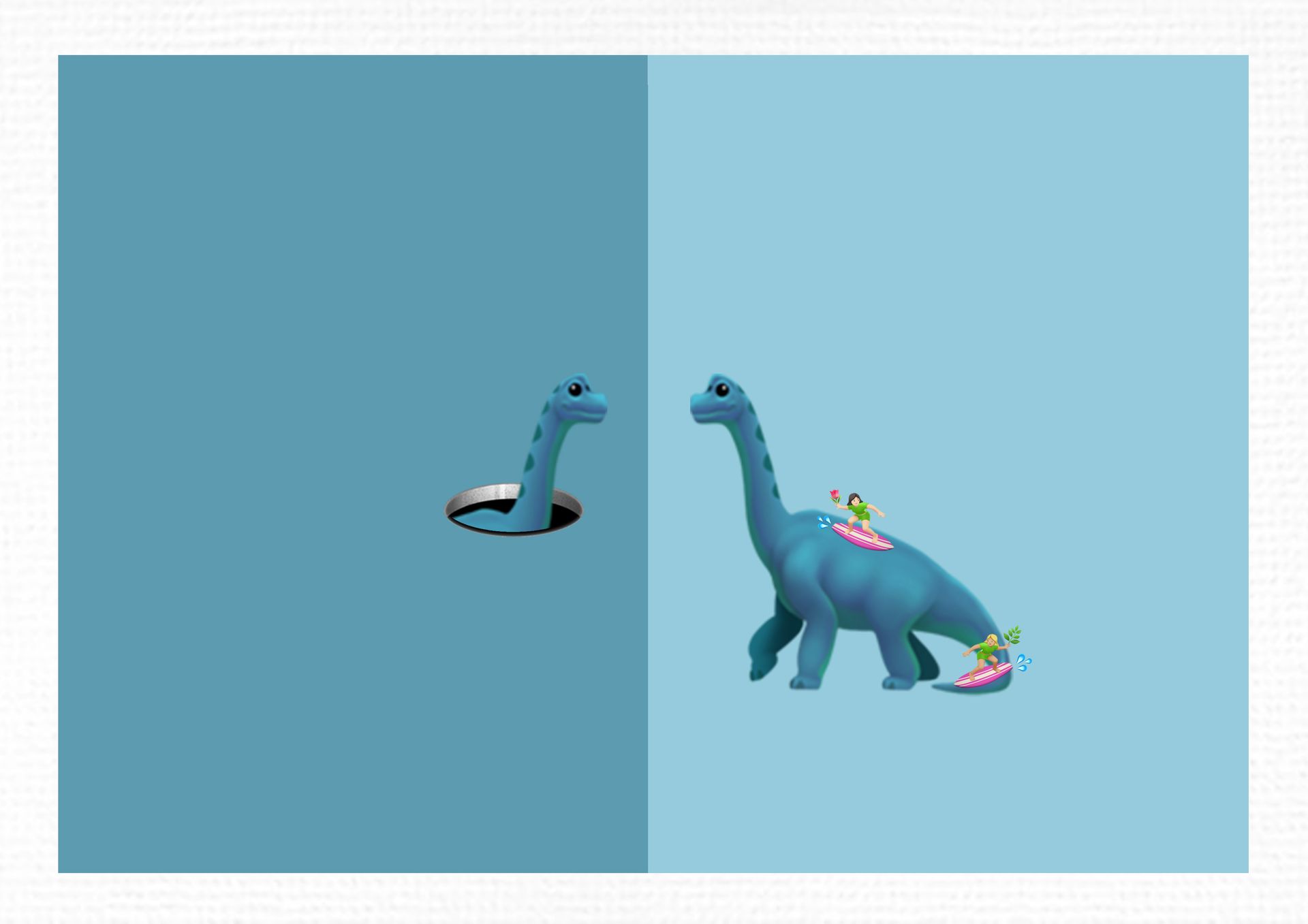Александр Зайцев (Графика цифровая (принты) - 
                  29 x 21 см) Встреча с собой. Динозавр