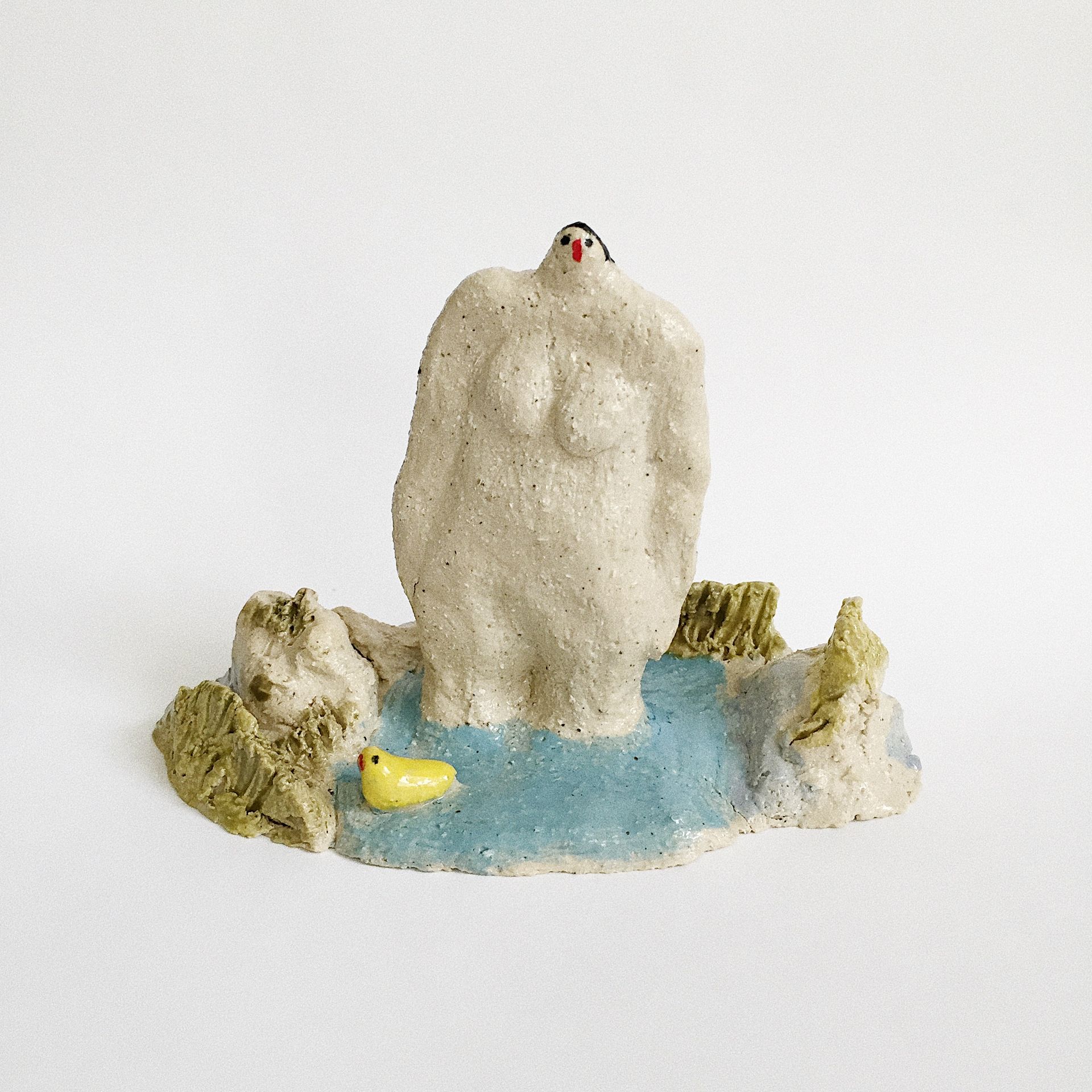Анна Диал (Скульптура - 
                  10 x 10 см) В пруду (стоящая)
