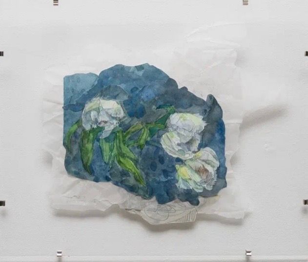 Анна Сави (АСА) (Авторская графика - 
                  50 x 45 см) Из серии "Легкое касание"