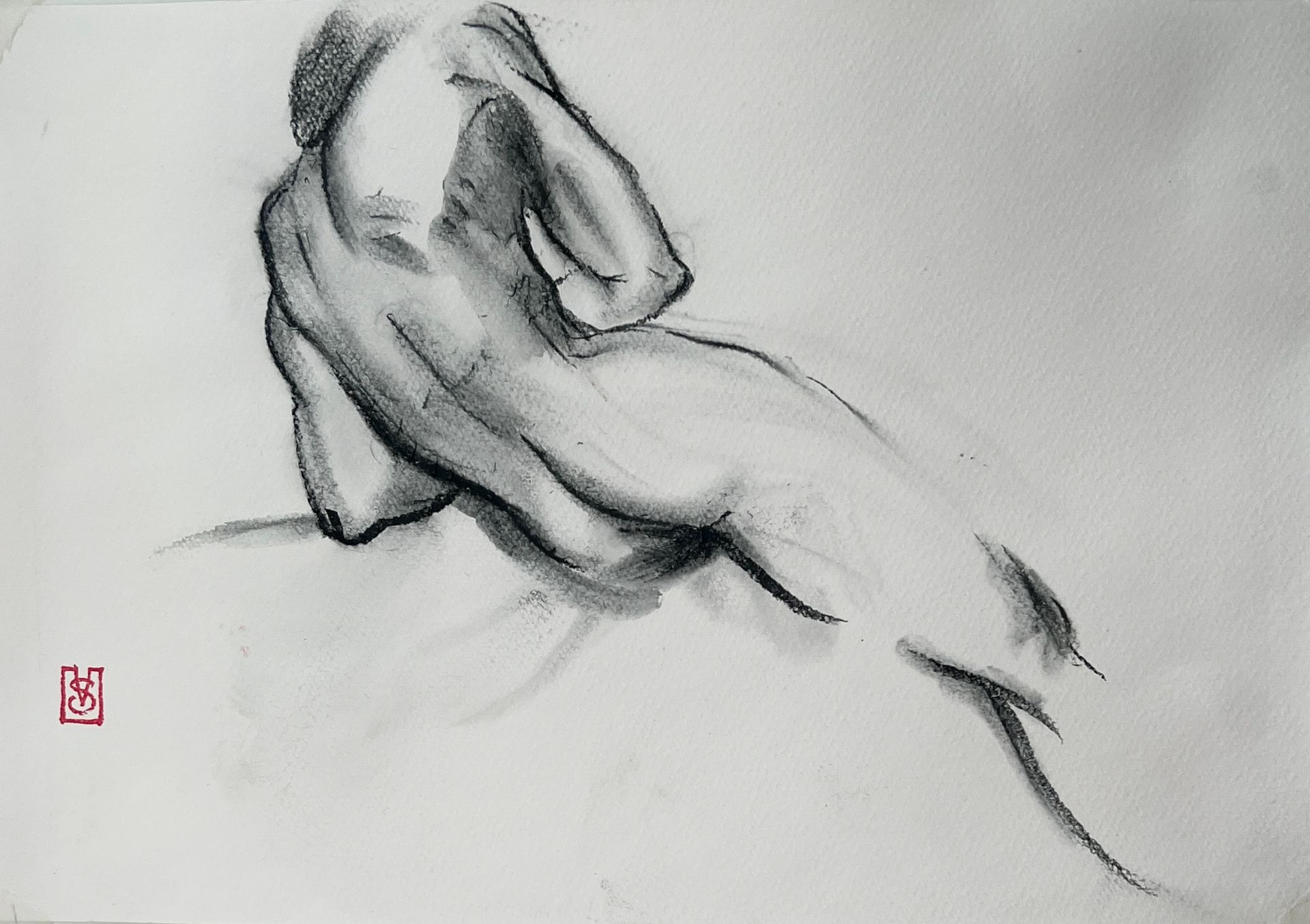 Виктория Севастьянова (Авторская графика - 
                  30 x 20 см) Nu sketch