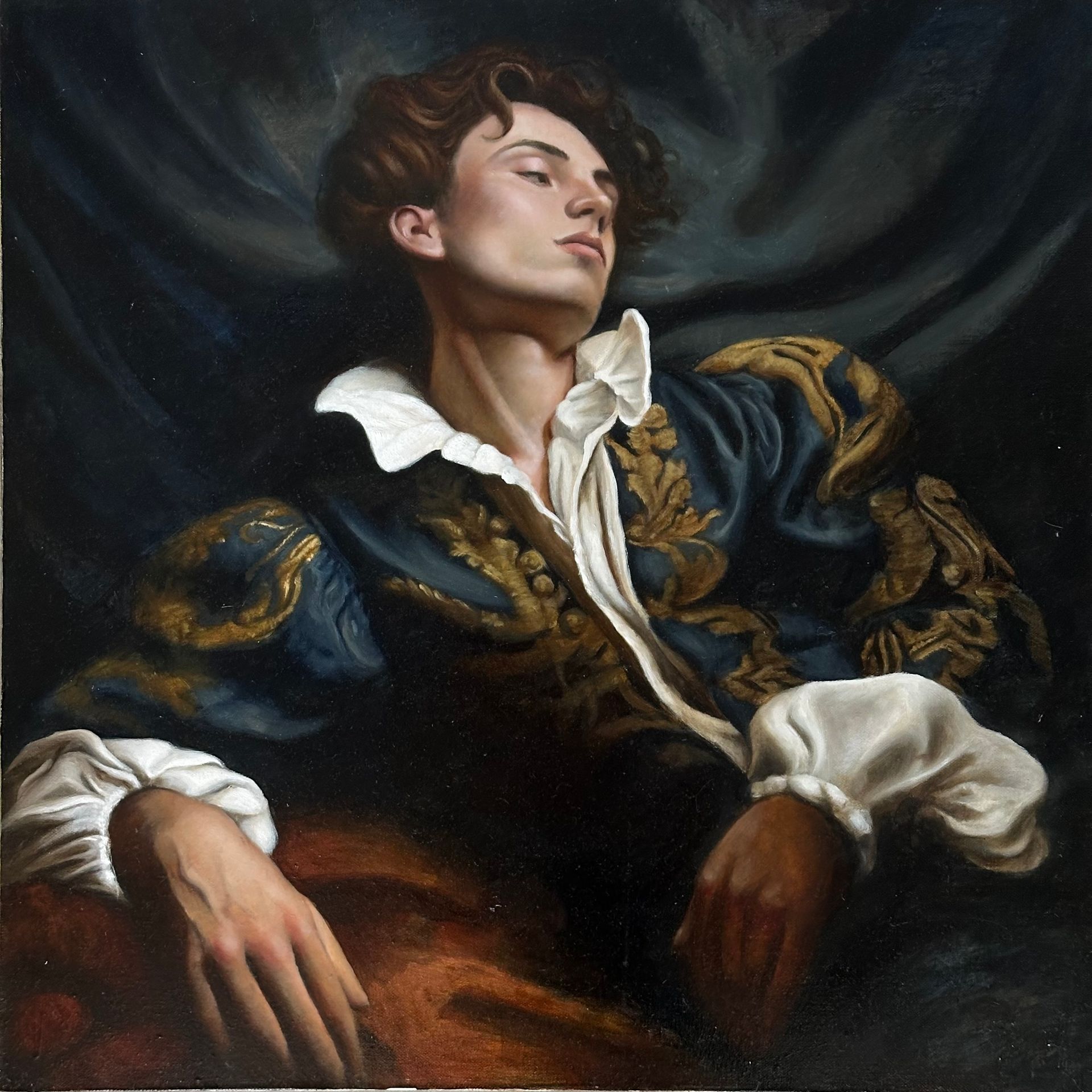 Арина Коржикова (Картина, живопись - 
                  60 x 60 см) Юноша