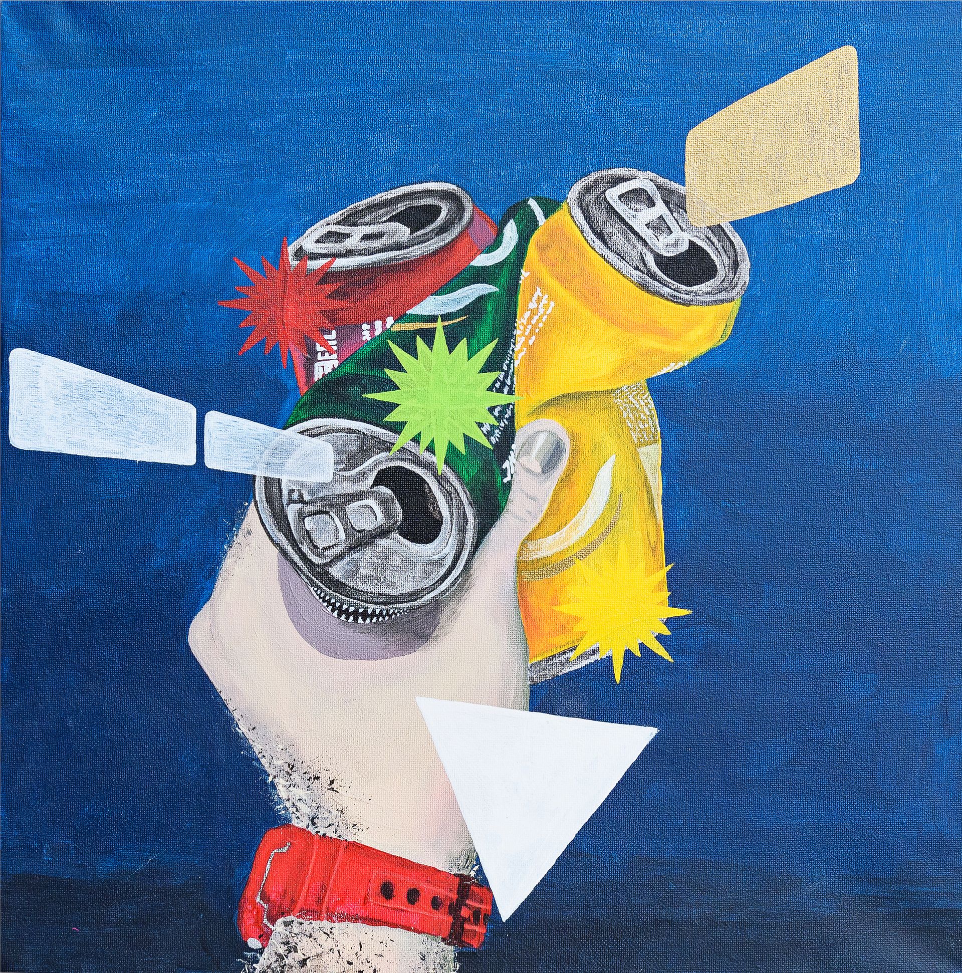 Евгений Куковеров (Картина, живопись - 
                  40 x 40 см) Mr Fuckface