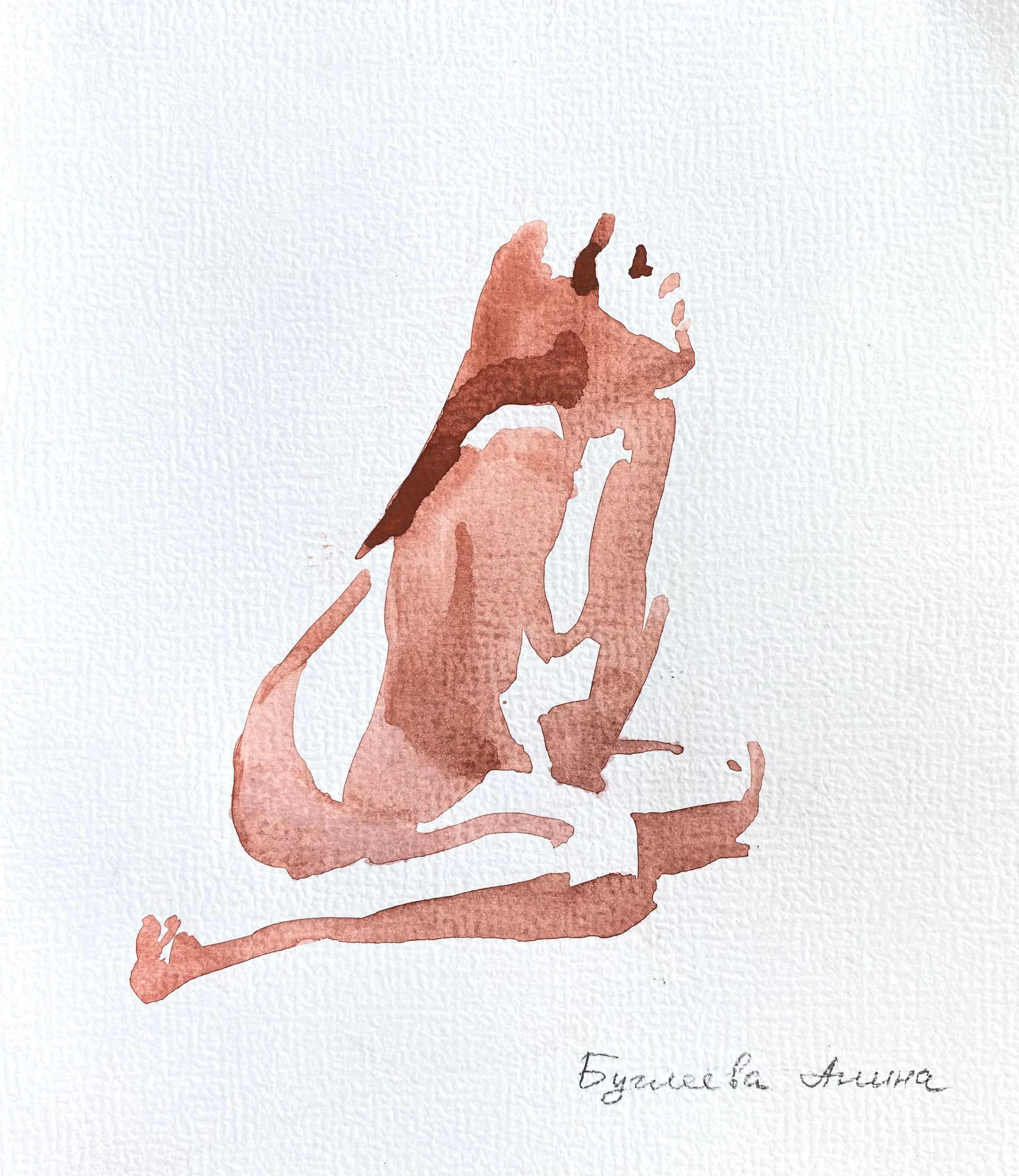 Алина Буглеева (Авторская графика - 
                  15 x 16 см) Terracotta