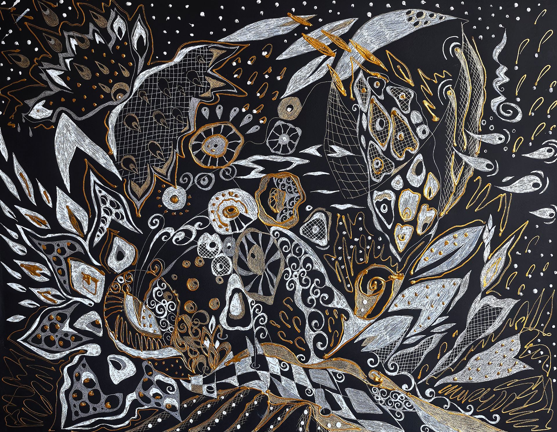 Ирина Шумская (Авторская графика - 
                  70 x 50 см) Золото ночи