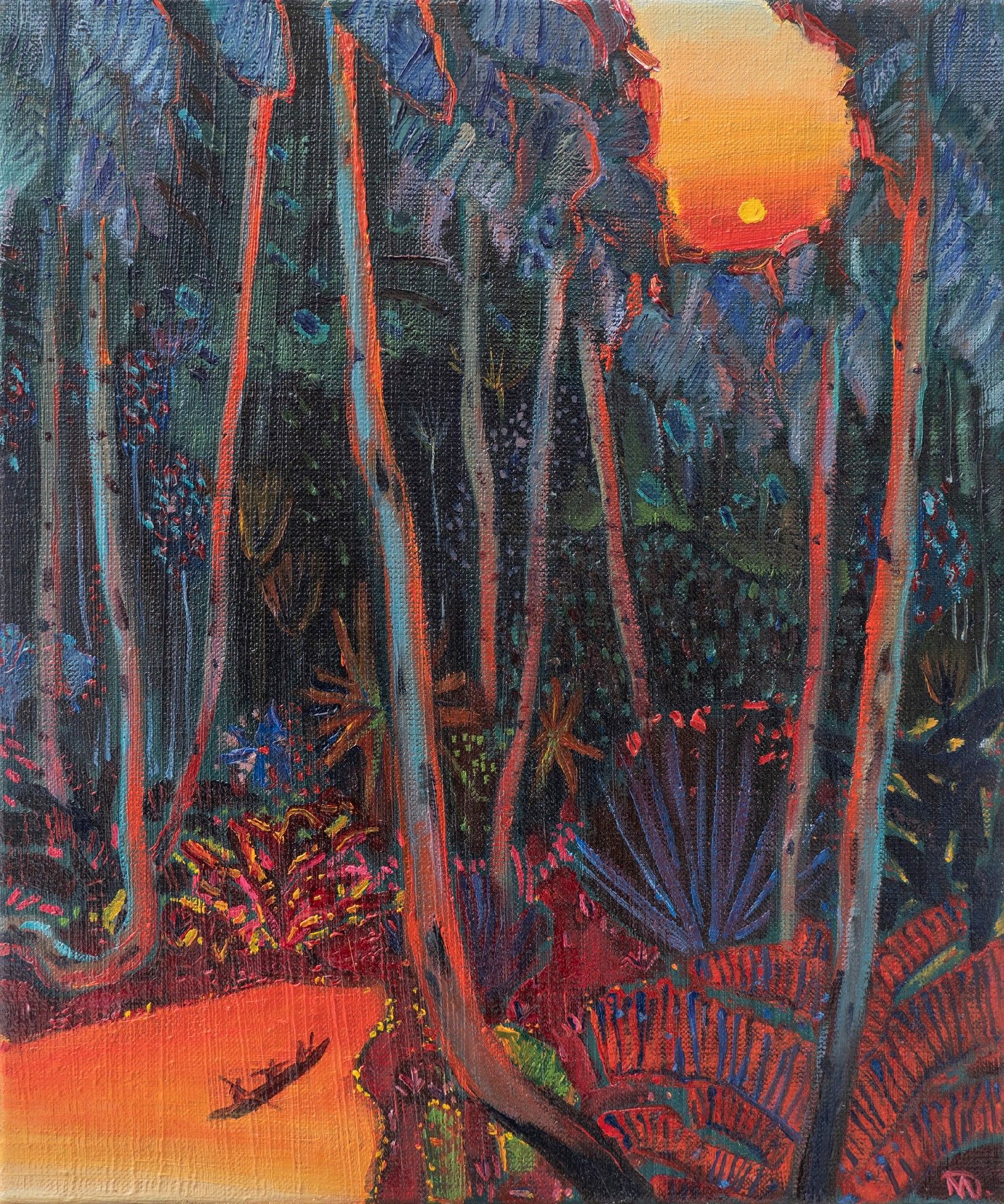 Маша Даниловская (Картина, живопись - 
                  30 x 36 см) На закате