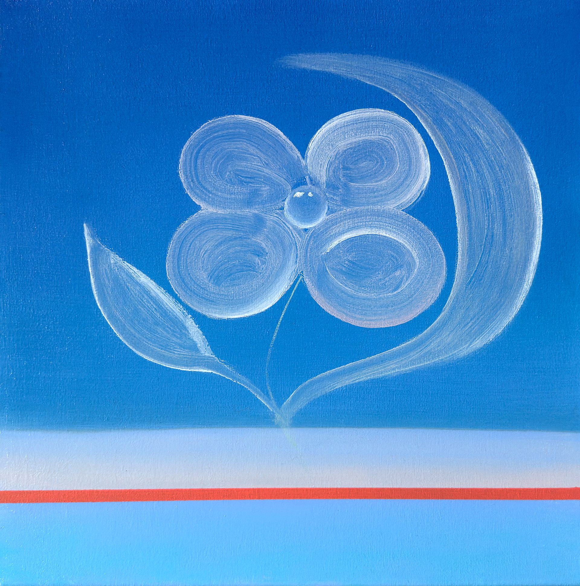 Елена Курочко (Картина, живопись - 
                  35 x 35 см) Цветок (study2)