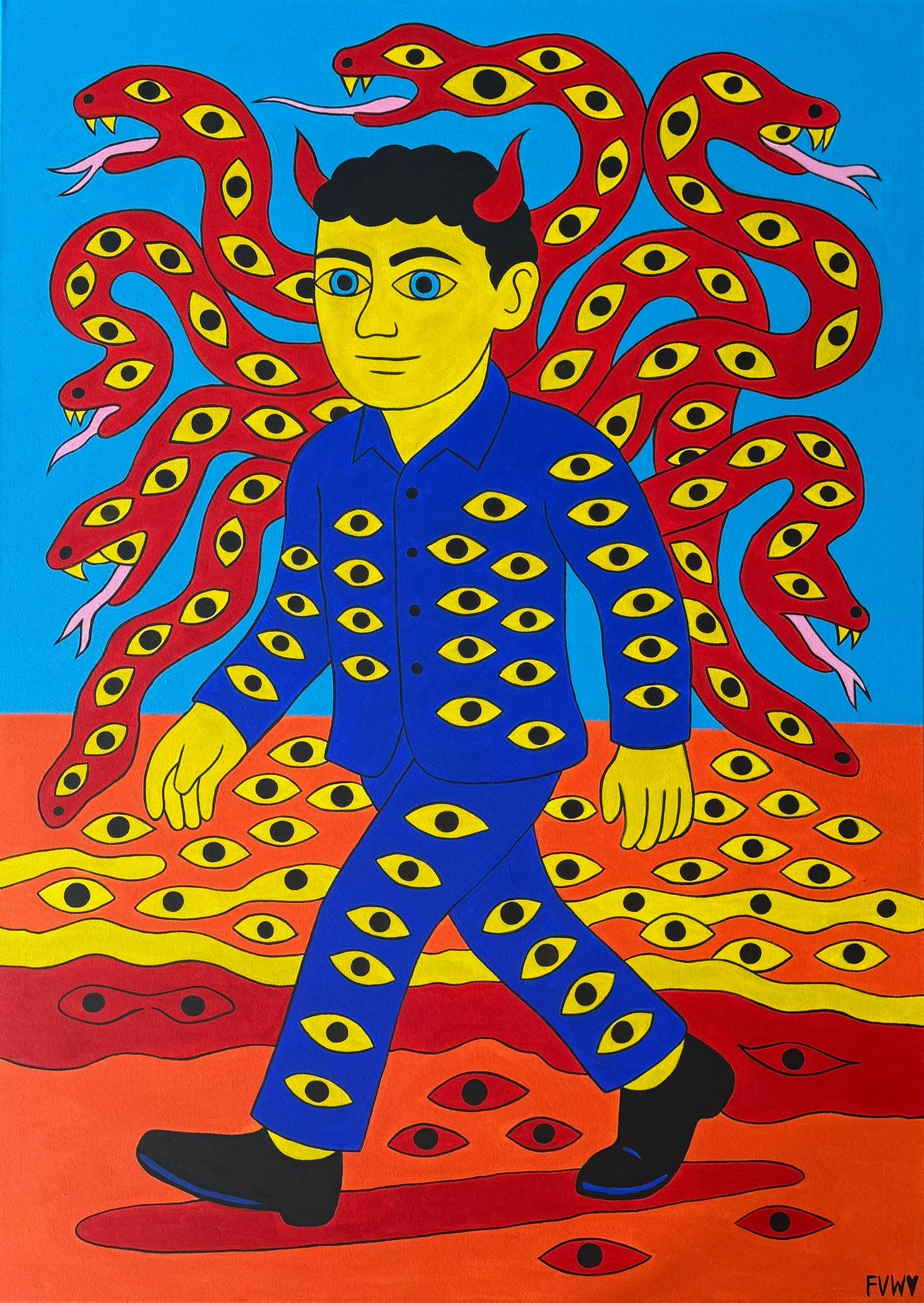 Виолетта Киселева (Картина, живопись - 
                  100 x 140 см) Шаг вперед