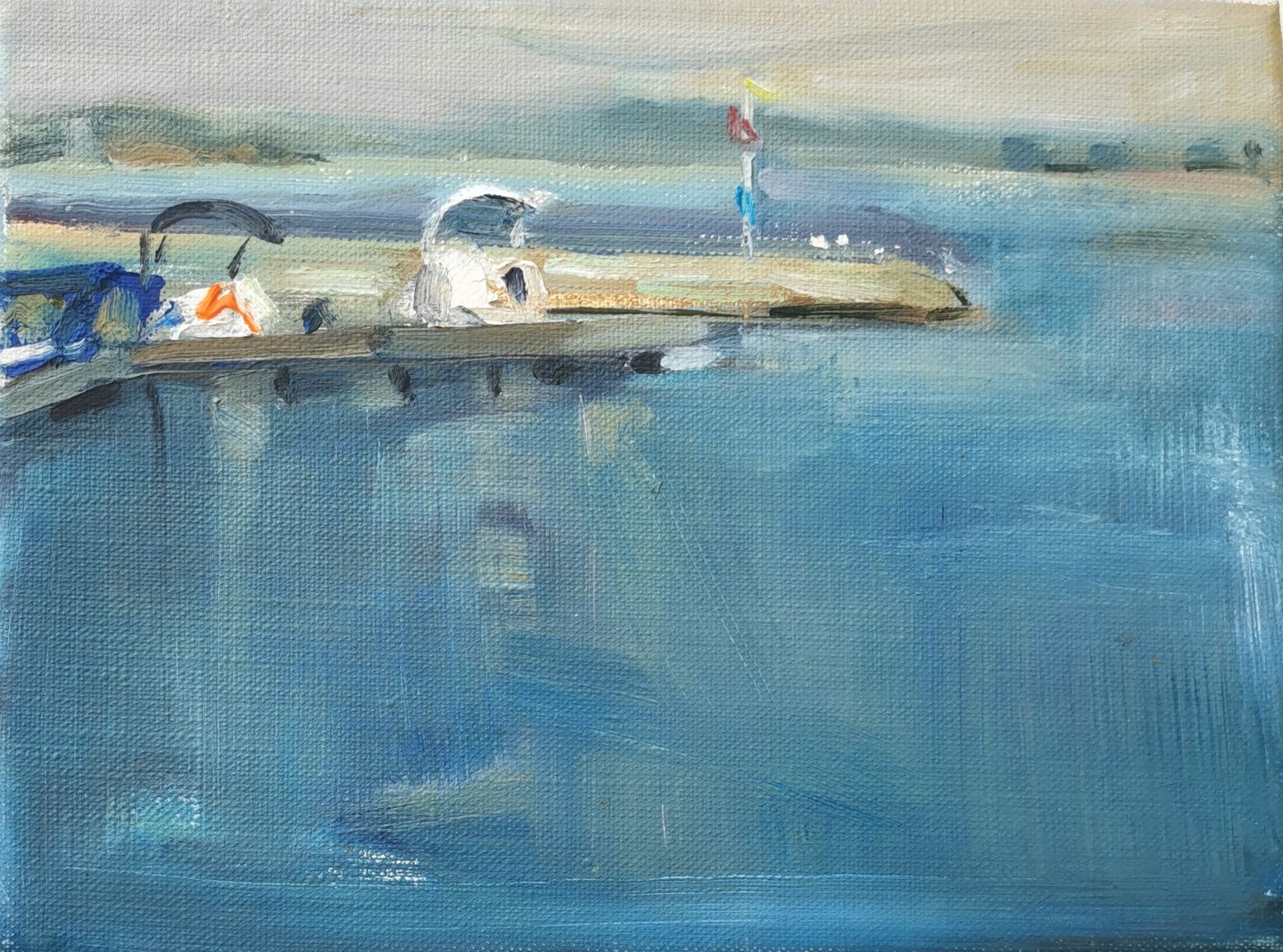 Регина Буглеева (Картина, живопись - 
                  24 x 18 см) Набережная