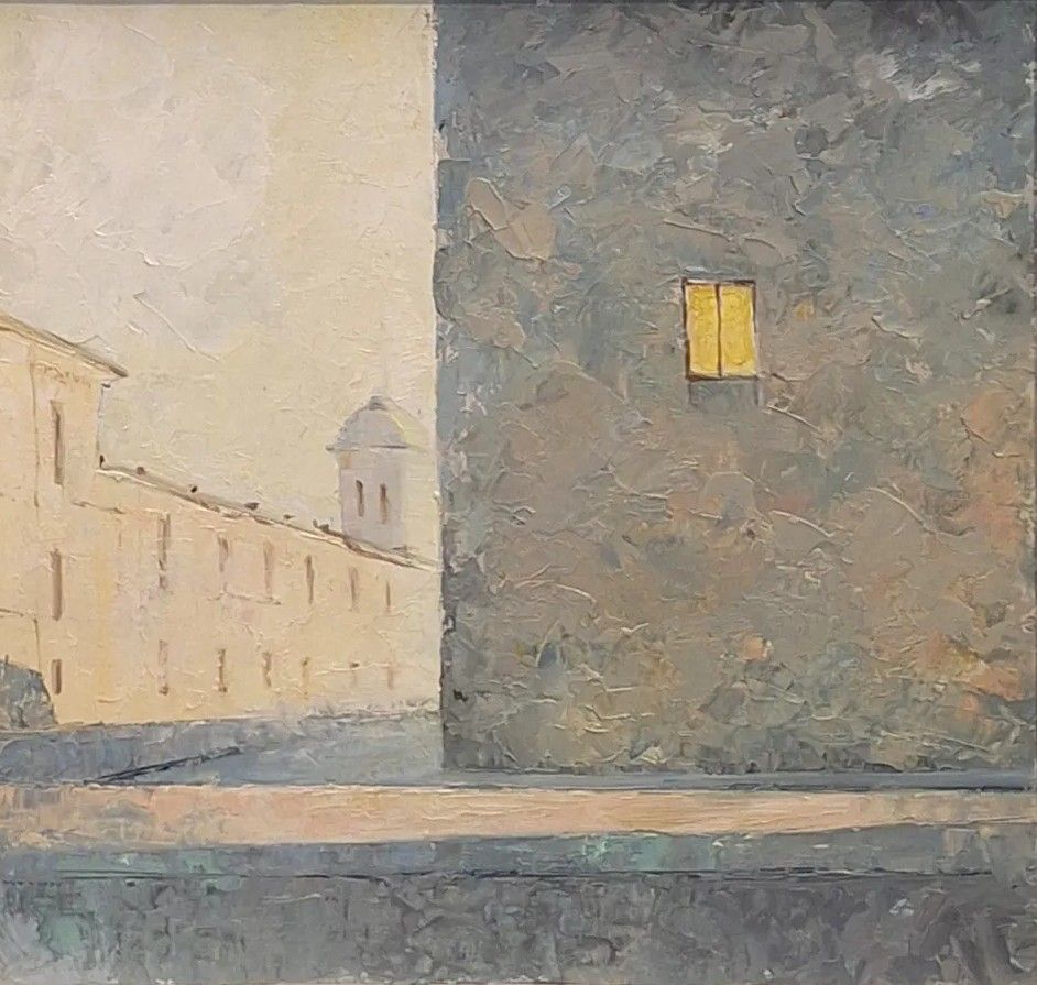 Анна Феллер (Картина, живопись - 
                  30 x 30 см) Окна