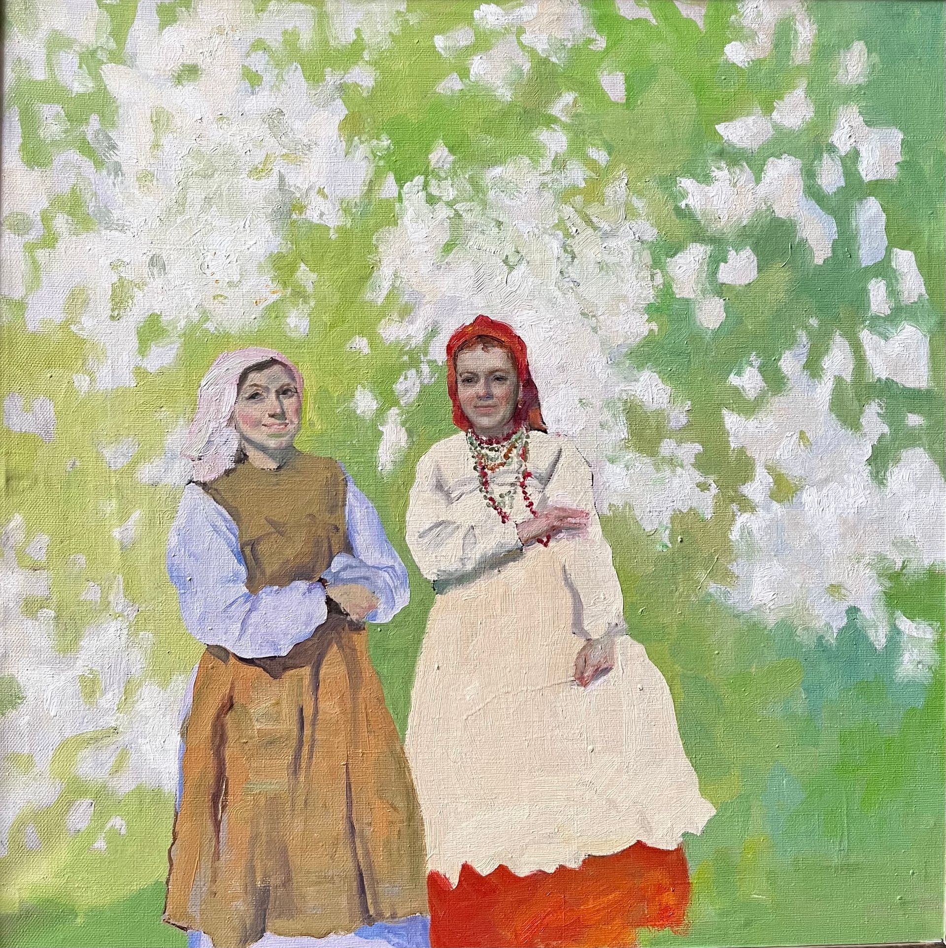 Елизавета Тарасова (Картина, живопись - 
                  70 x 70 см) Цветение