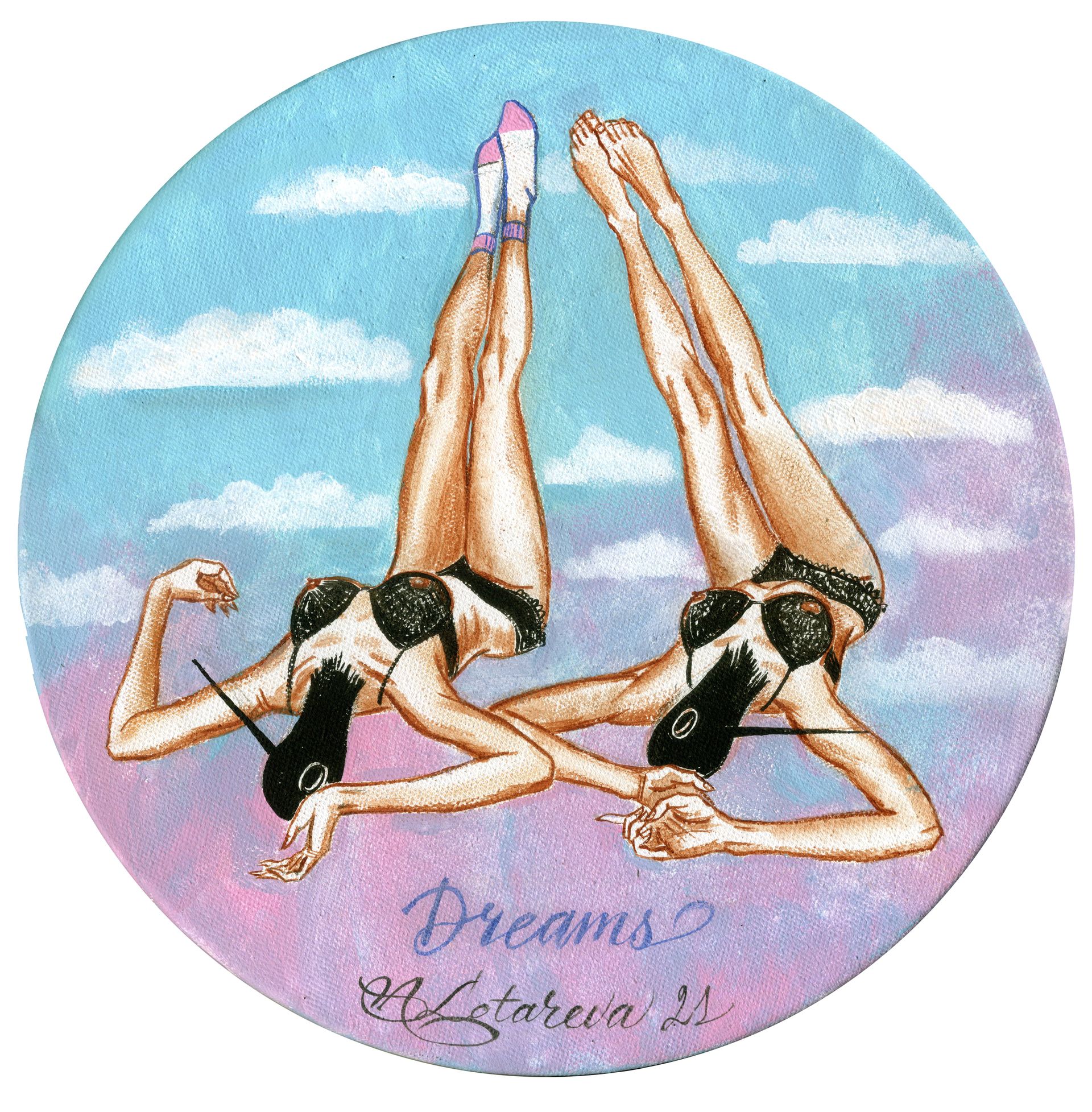 Наталья Лотарева (Картина, живопись - 
                  30 x 30 см) Редкие птицы. Dreams