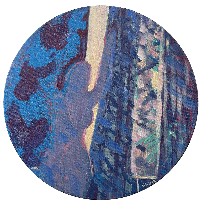 Нисо Атаханова (Картина, живопись - 
                  19 x 19 см) Утро в Тбилиси